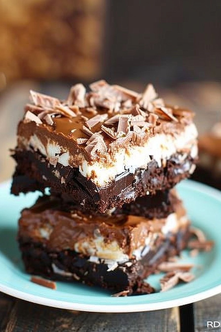 Heavenly Chocolate Squares: Decadent fudge layers await.