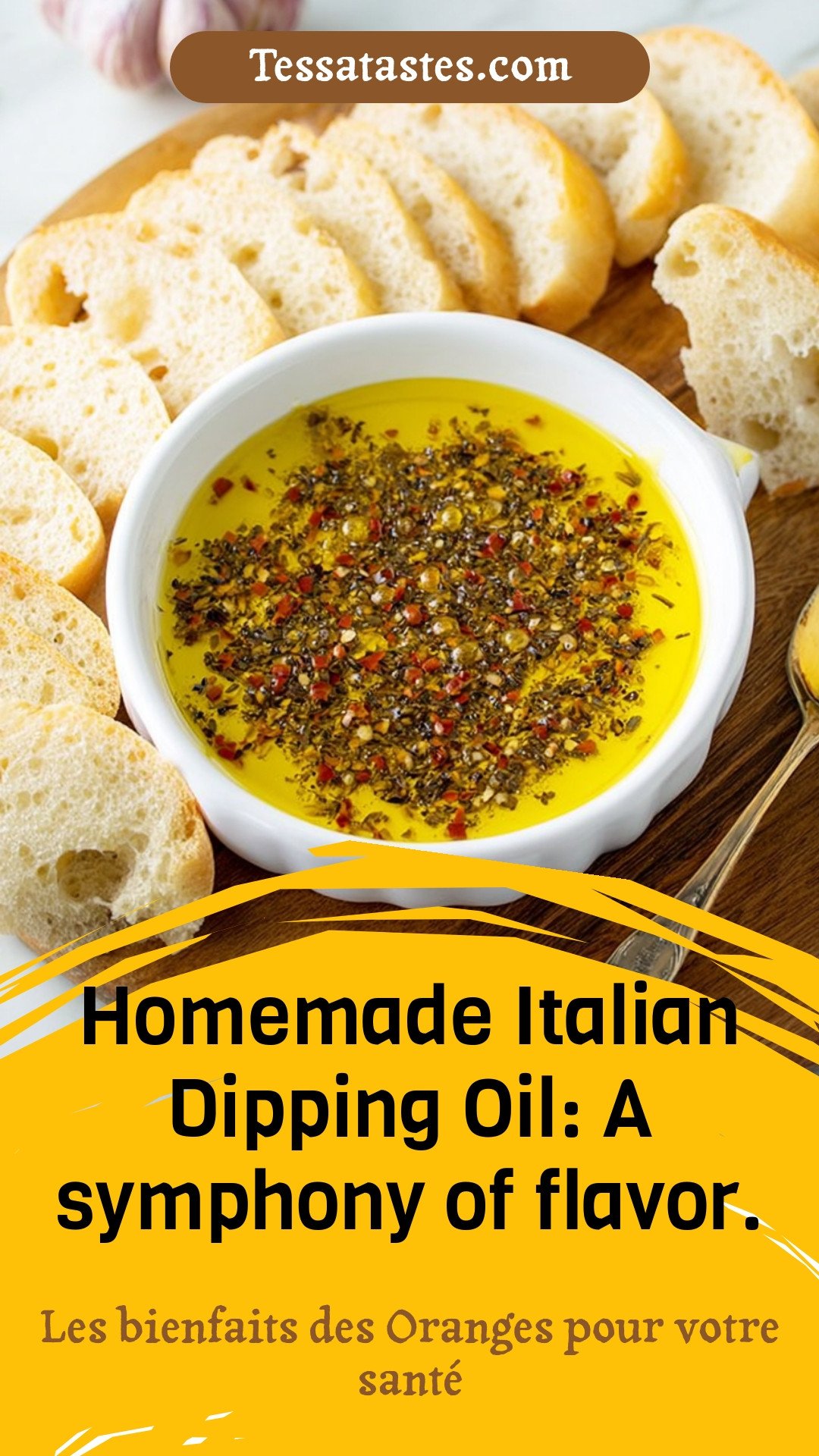 Homemade Italian Dipping Oil: A symphony of flavor.