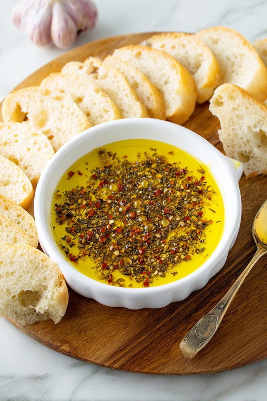 Homemade Italian Dipping Oil: A symphony of flavor.