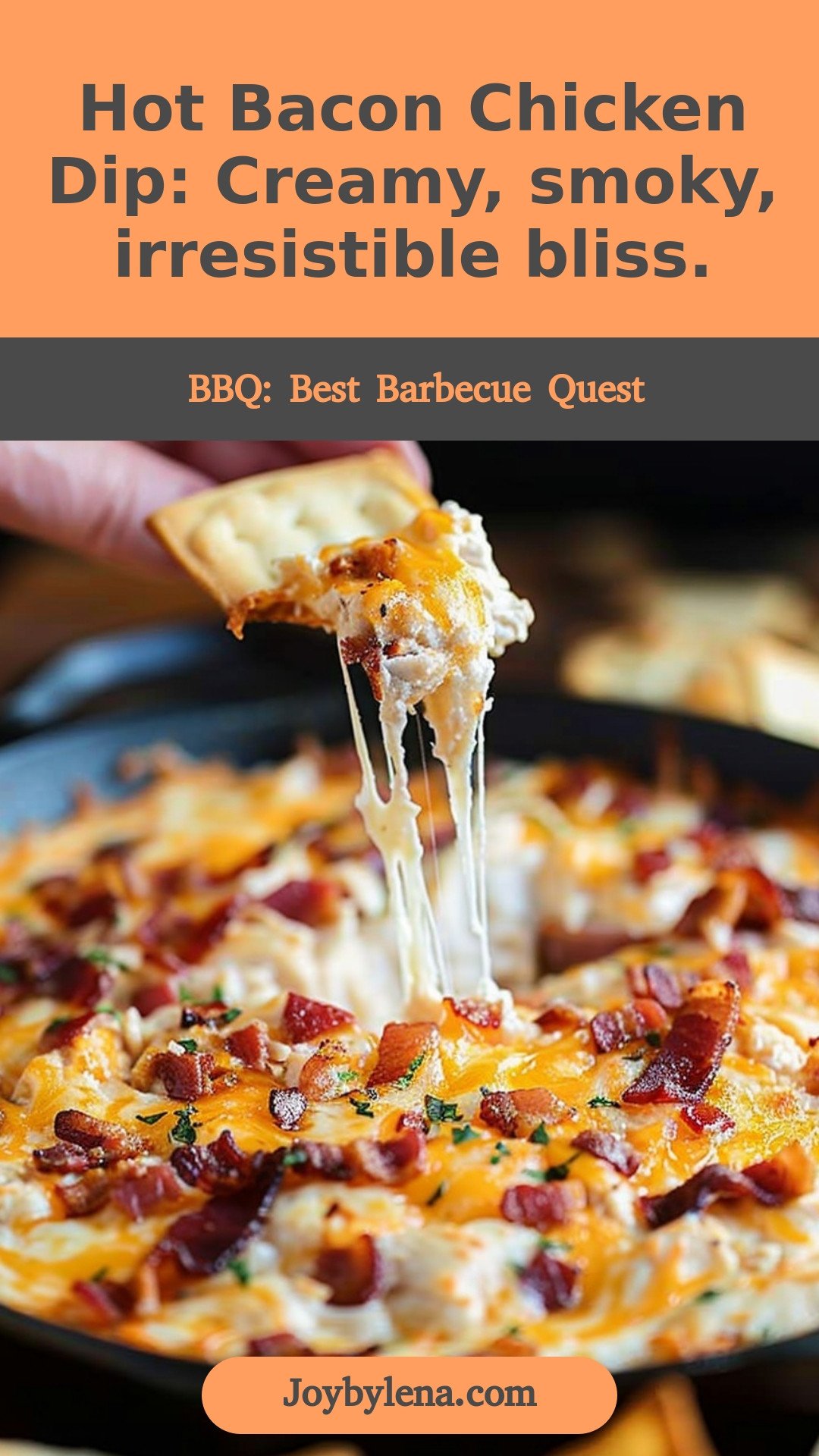 Hot Bacon Chicken Dip: Creamy, smoky, irresistible bliss.