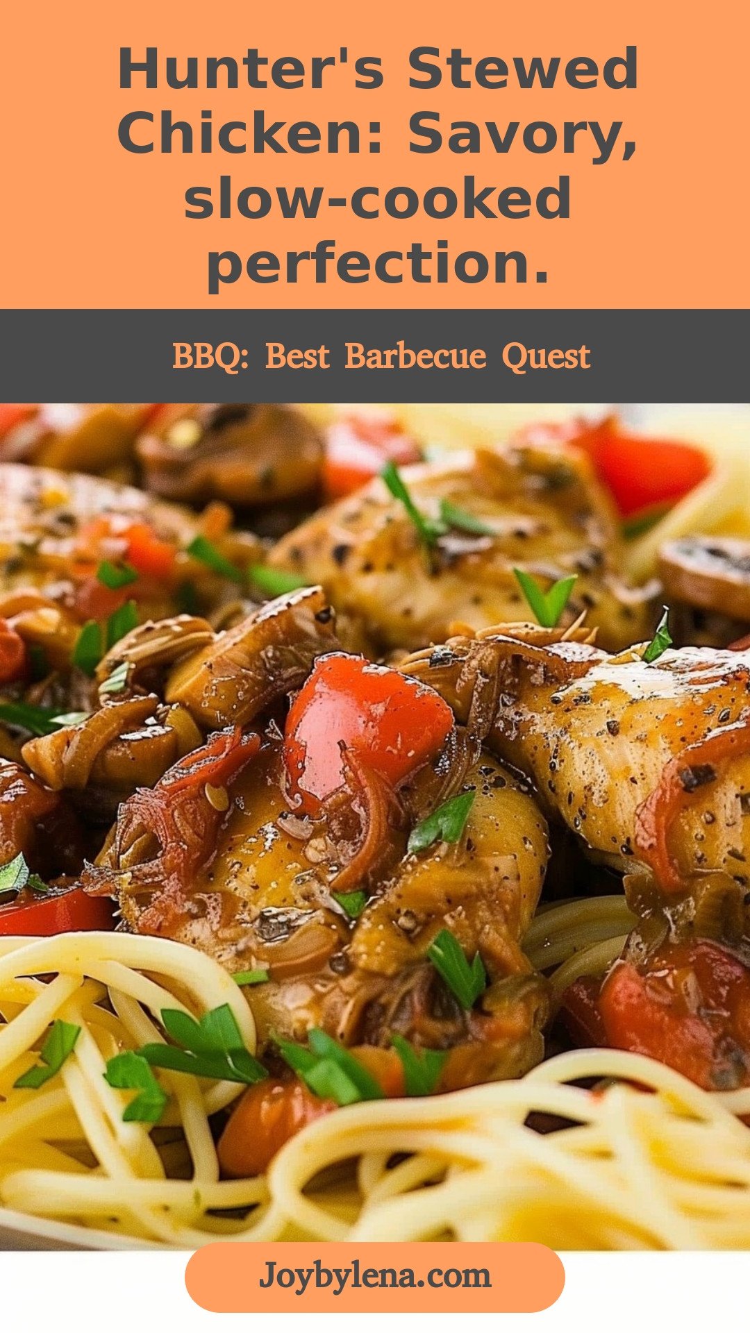 Hunter's Stewed Chicken: Savory, slow-cooked perfection.