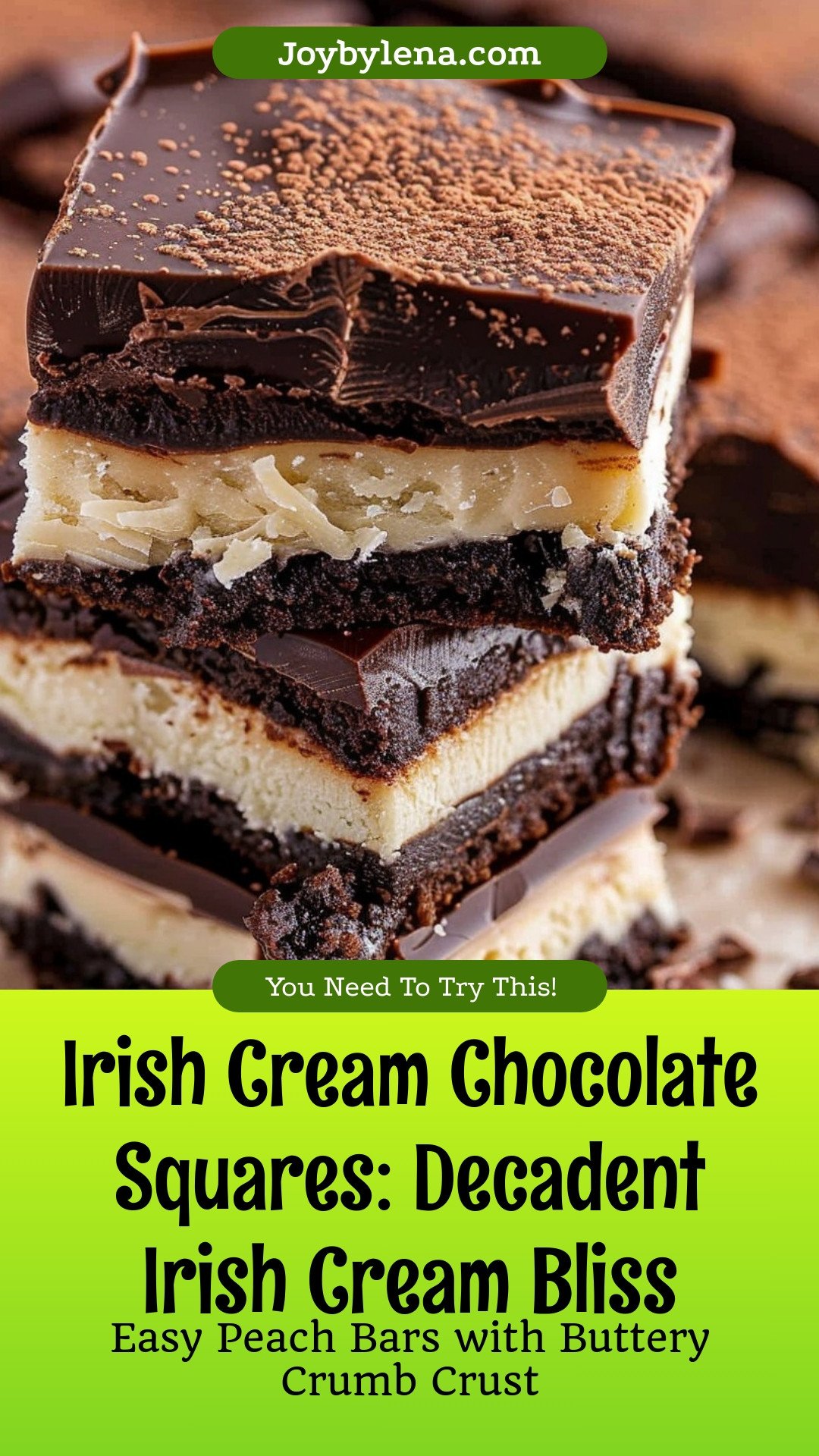 Irish Cream Chocolate Squares: Decadent Irish Cream Bliss