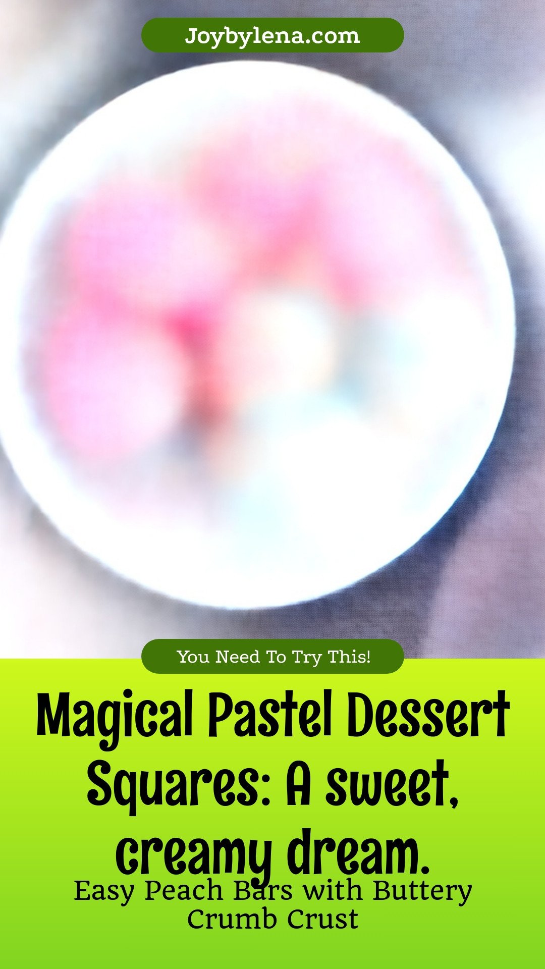 Magical Pastel Dessert Squares: A sweet, creamy dream.