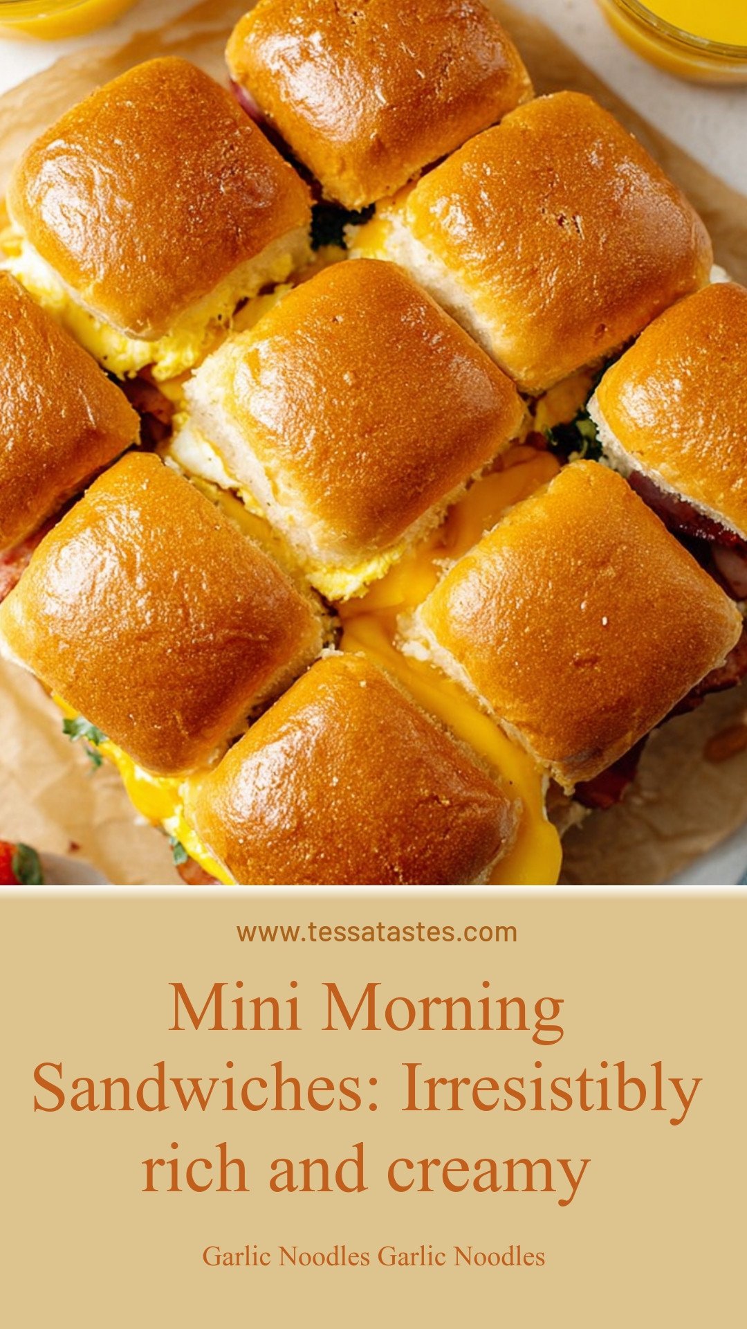 Mini Morning Sandwiches: Irresistibly rich and creamy
