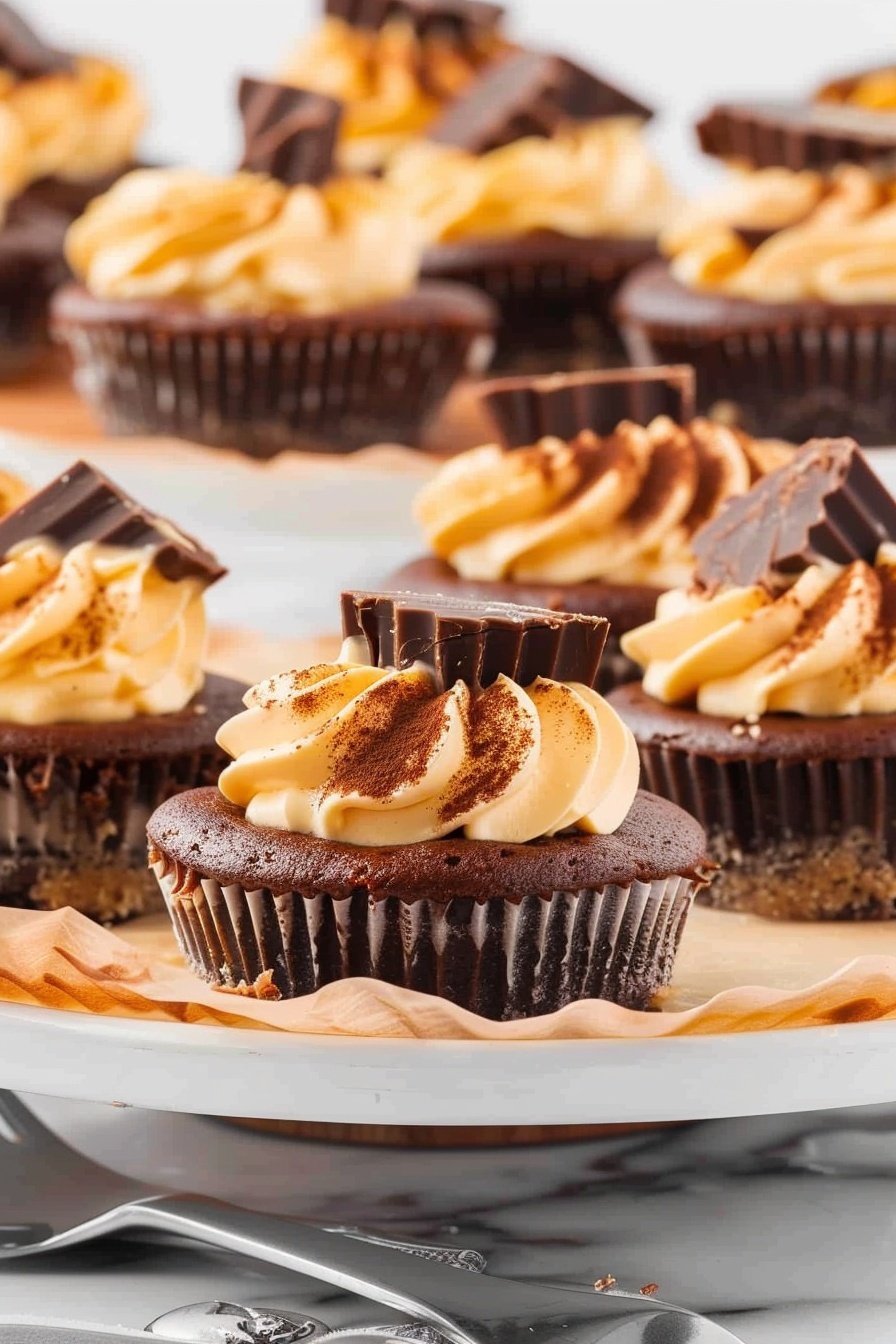 Mini Peanut Butter Cheesecakes: Creamy peanut butter perfection.