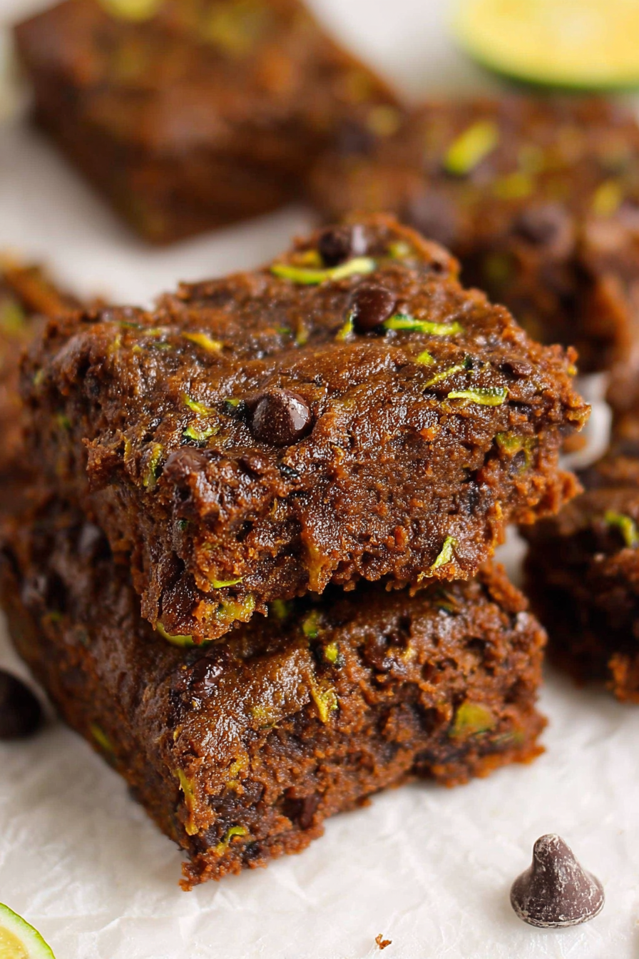 Moist Chocolate Zucchini Squares: A symphony of flavor