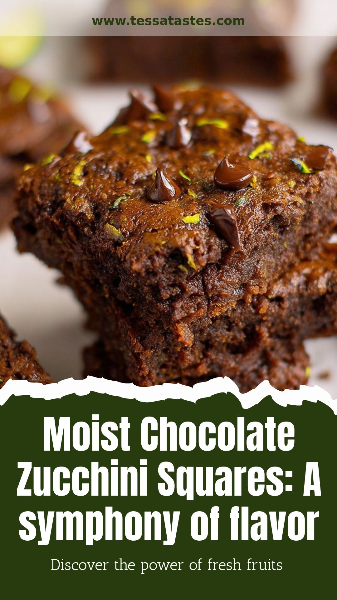 Moist Chocolate Zucchini Squares: A symphony of flavor