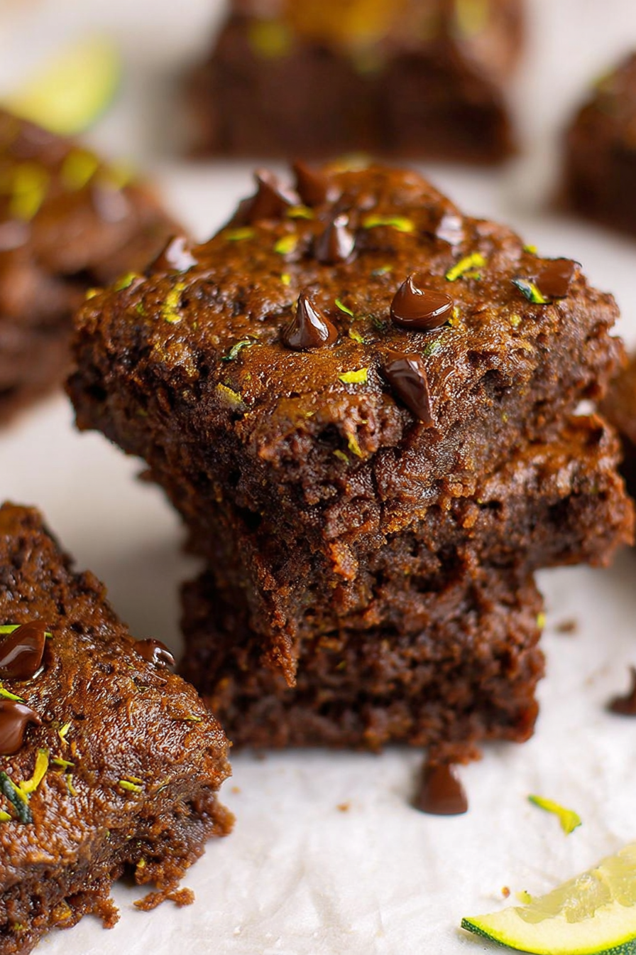 Moist Chocolate Zucchini Squares: A symphony of flavor
