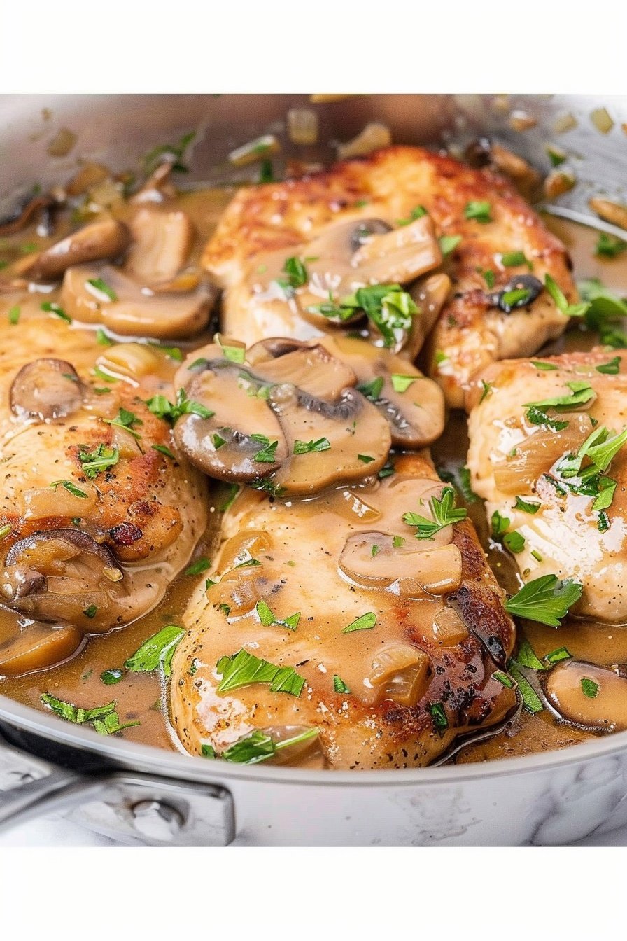 Mushroom Wine Cutlets: Savory wine-infused perfection.