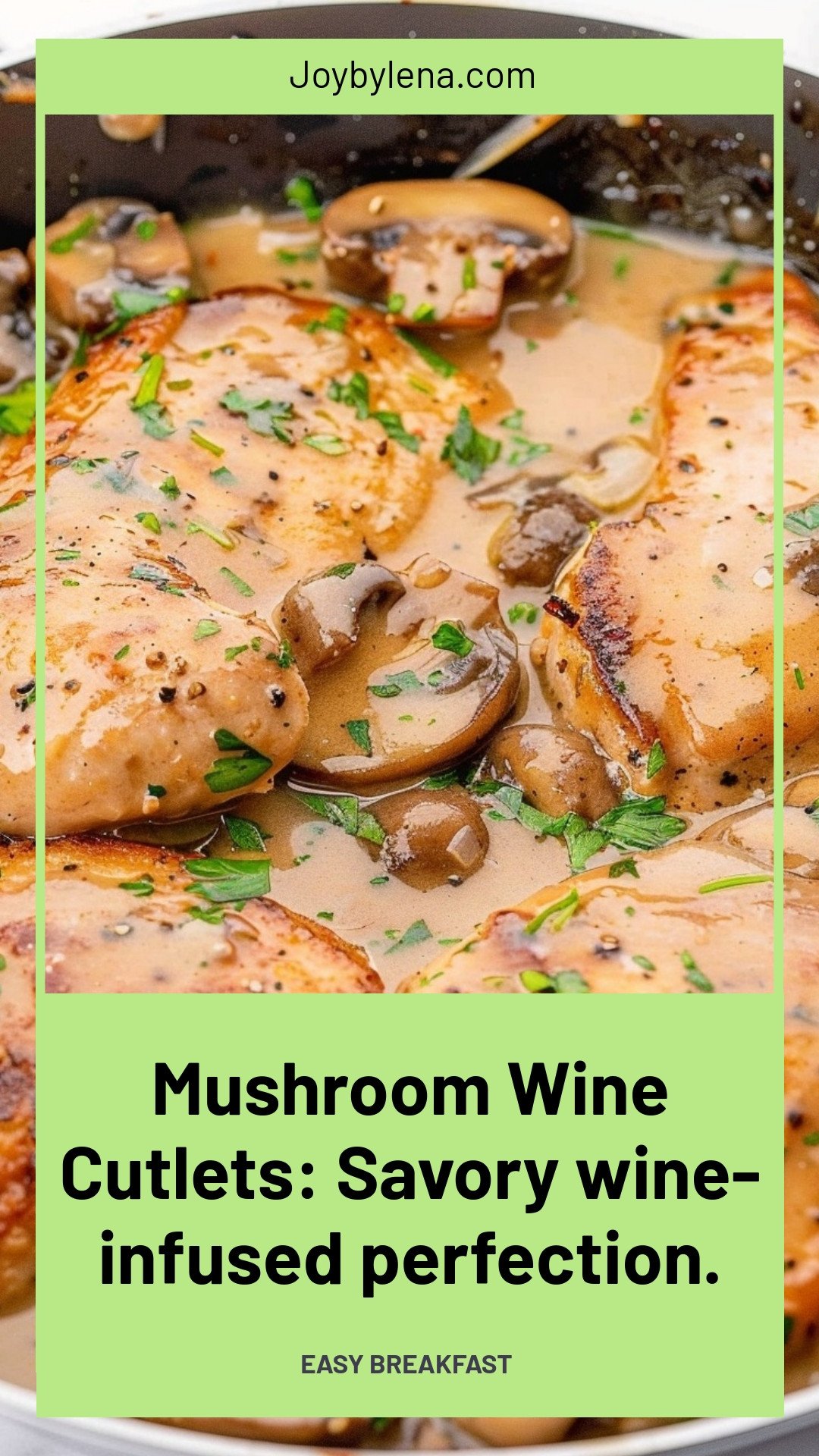 Mushroom Wine Cutlets: Savory wine-infused perfection.