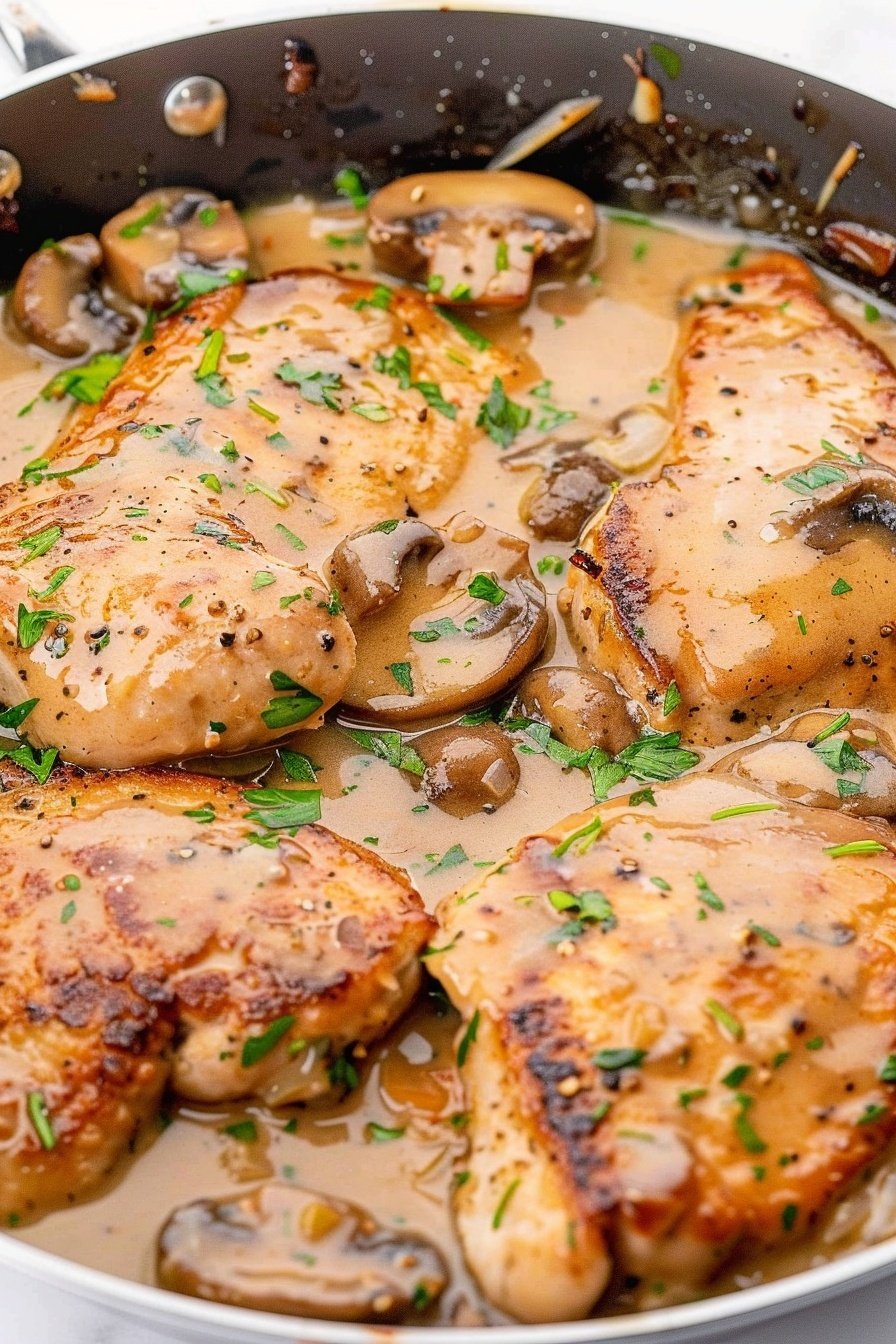 Mushroom Wine Cutlets: Savory wine-infused perfection.