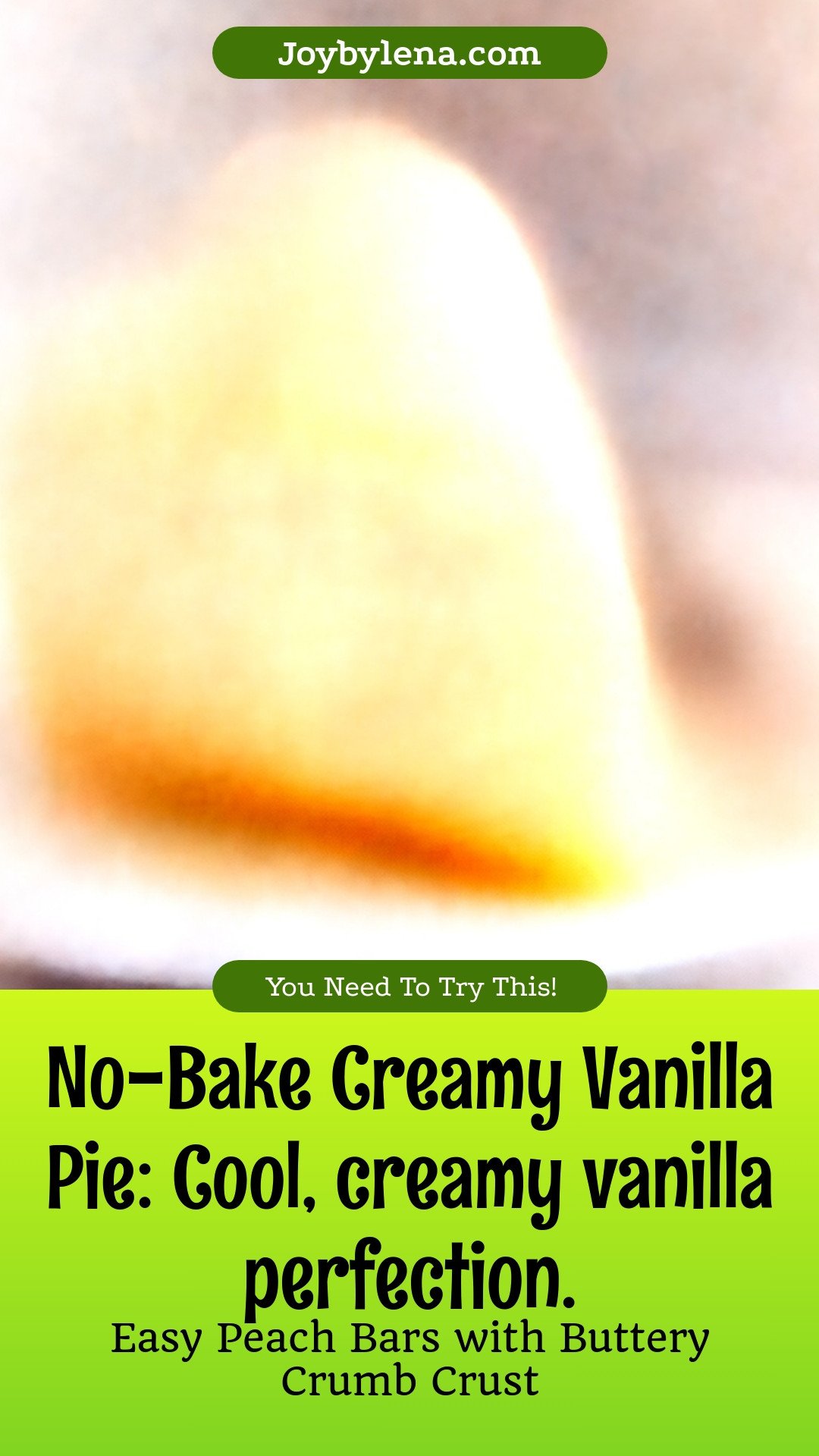No-Bake Creamy Vanilla Pie: Cool, creamy vanilla perfection.