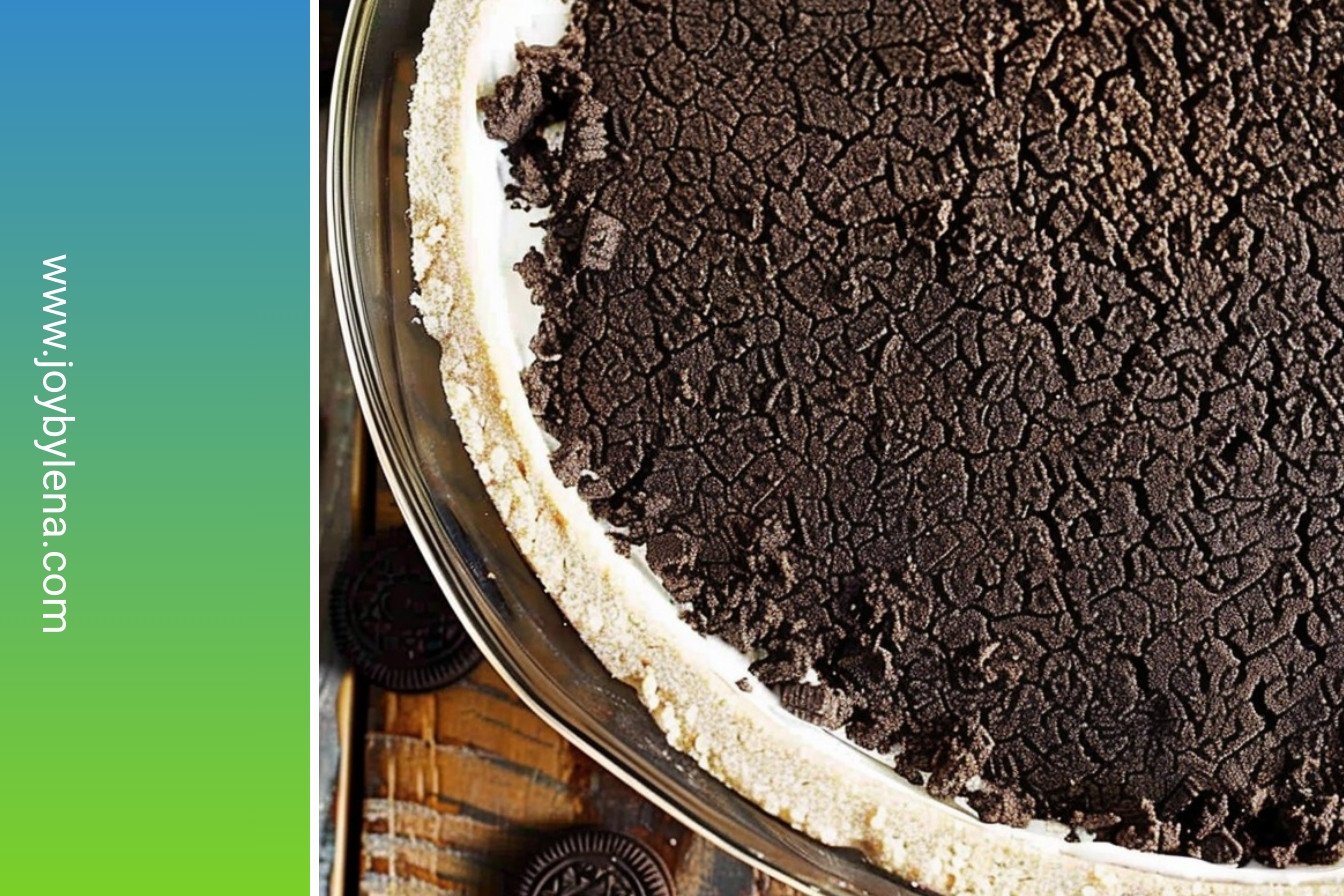 No-Bake Oreo Crust: Creamy, dreamy, chocolatey perfection.:
