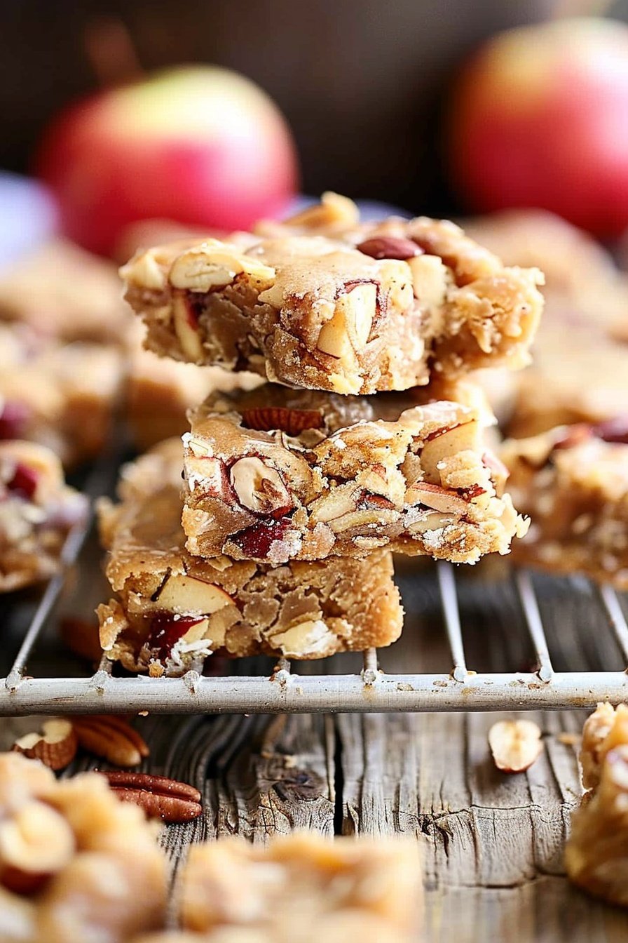 Nutty Apple Cookie Bites: Crunchy apple spice bliss.