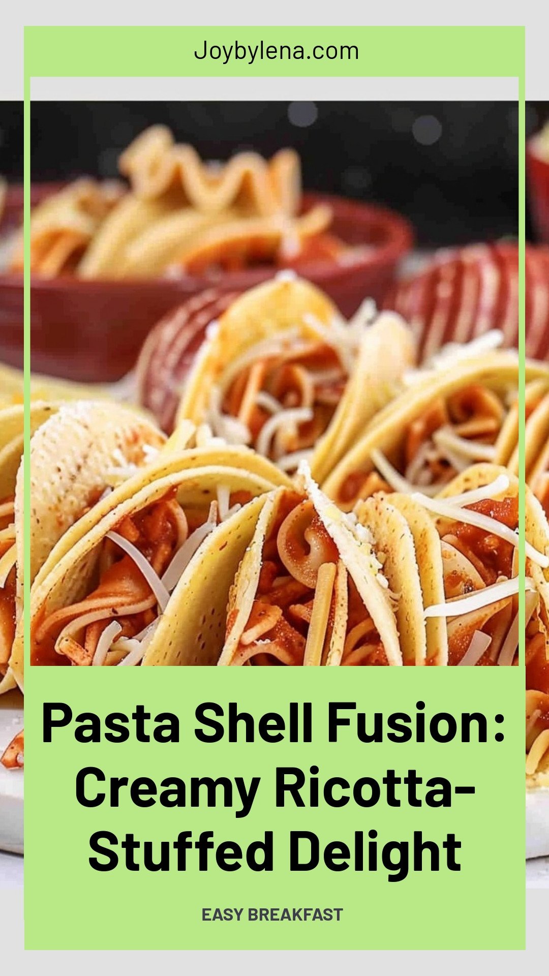 Pasta Shell Fusion: Creamy Ricotta-Stuffed Delight