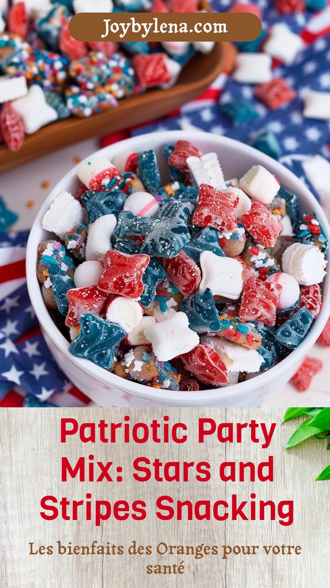 Patriotic Party Mix: Stars and Stripes Snacking