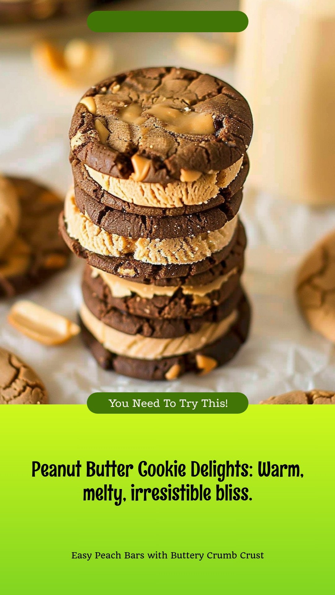 Peanut Butter Cookie Delights: Warm, melty, irresistible bliss.