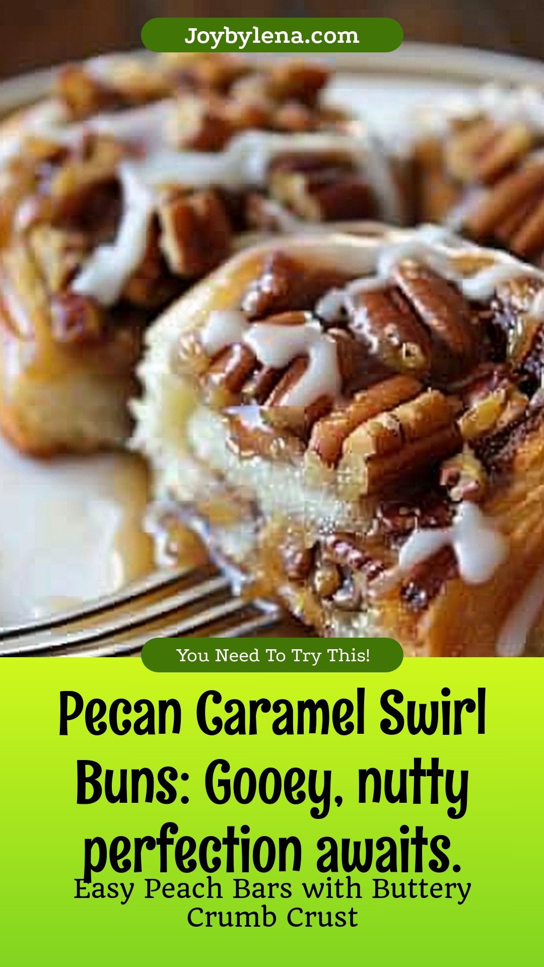 Pecan Caramel Swirl Buns: Gooey, nutty perfection awaits.