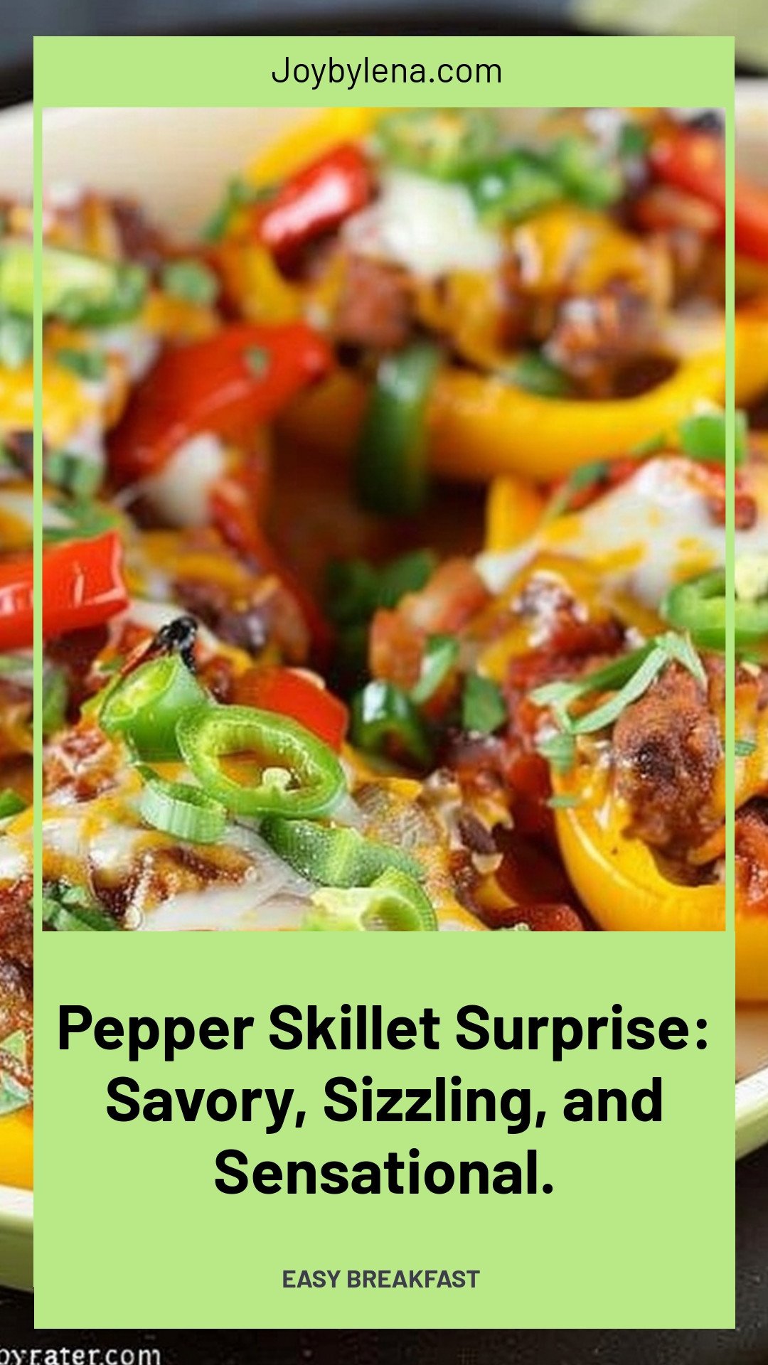 Pepper Skillet Surprise: Savory, Sizzling, and Sensational.