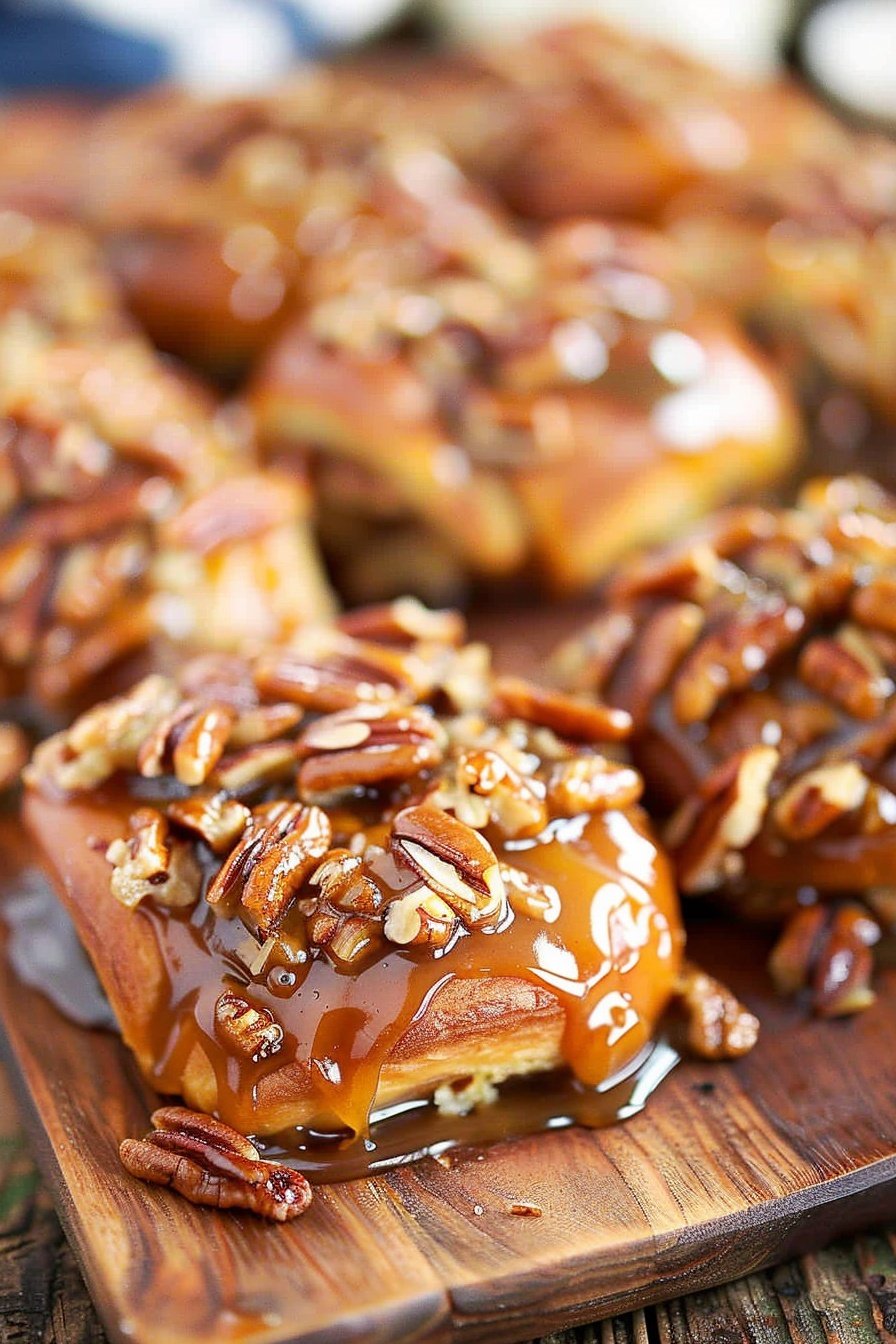 Quick Caramel Pecan Buns: Oozing with gooey goodness.