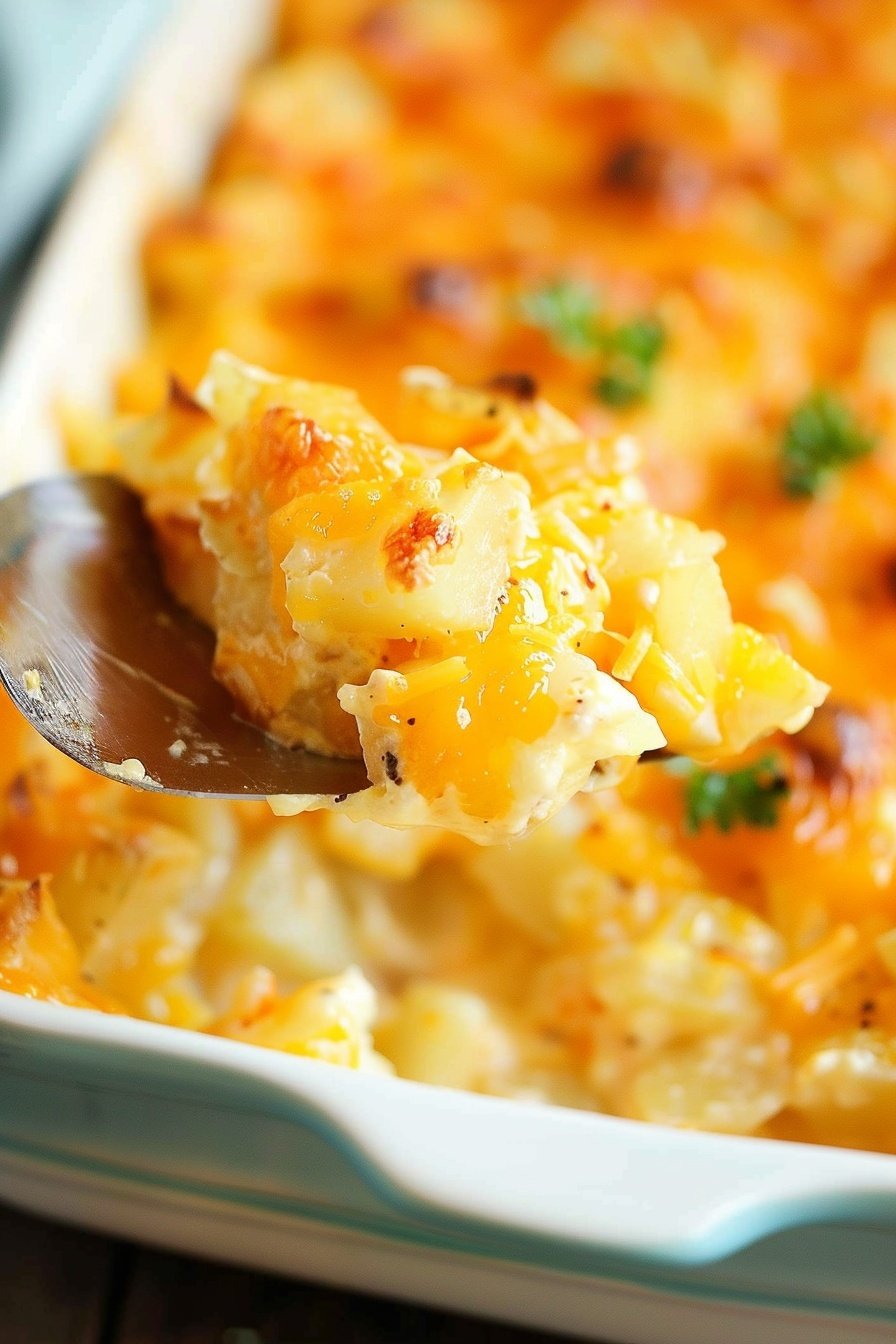 Quick Cheesy Potato Bake: Golden Cheese Pulls Await
