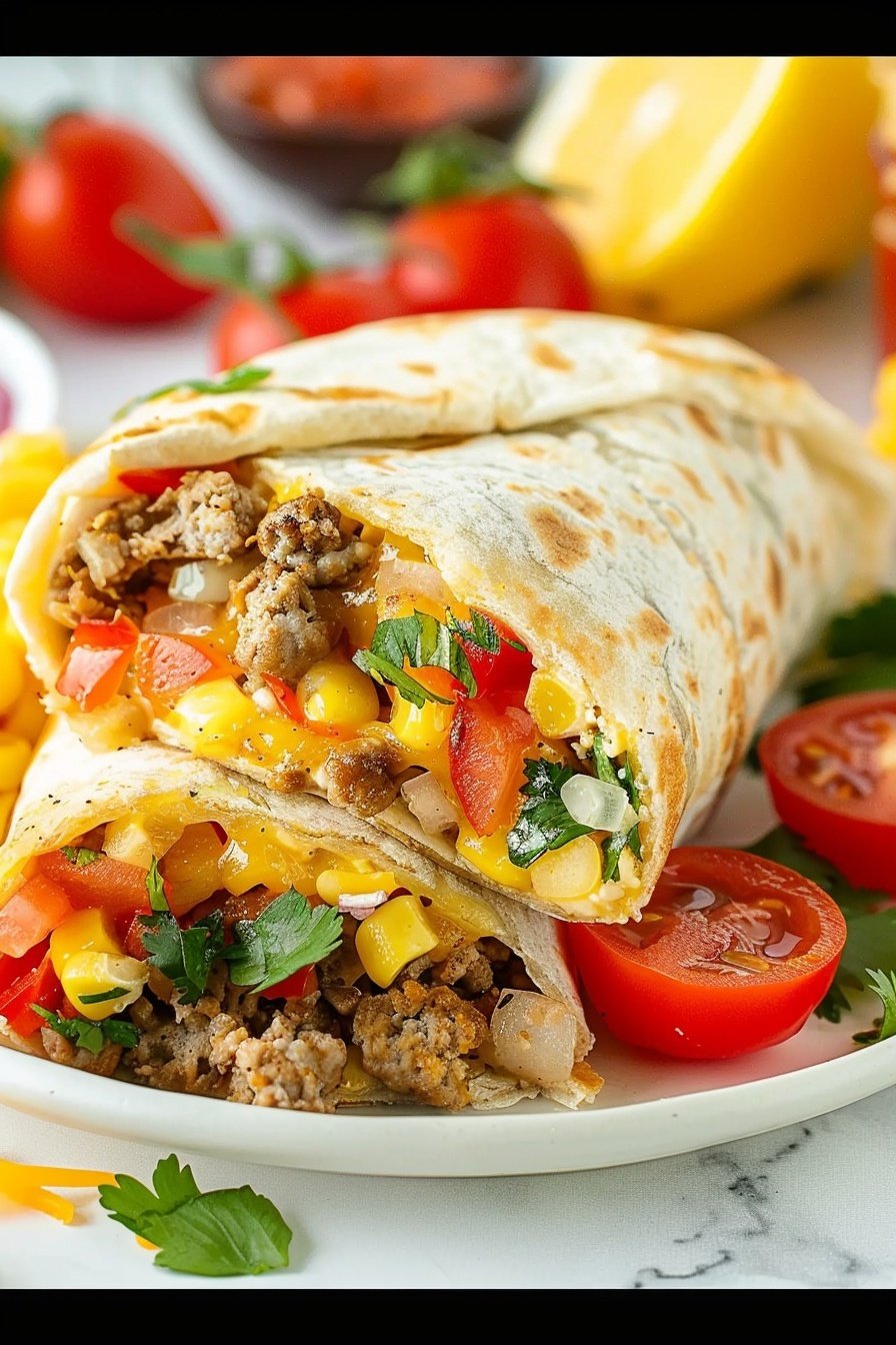 Quick Morning Burrito Wrap: Savory Sunrise Satisfaction