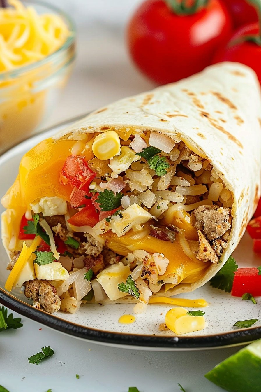 Quick Morning Burrito Wrap: Savory Sunrise Satisfaction