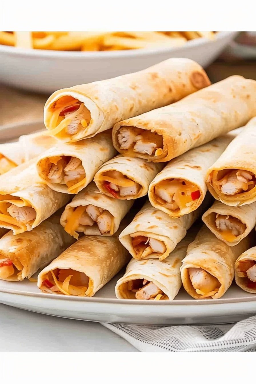 Rolled Tortilla Snacks: Savory, cheesy, handheld perfection.