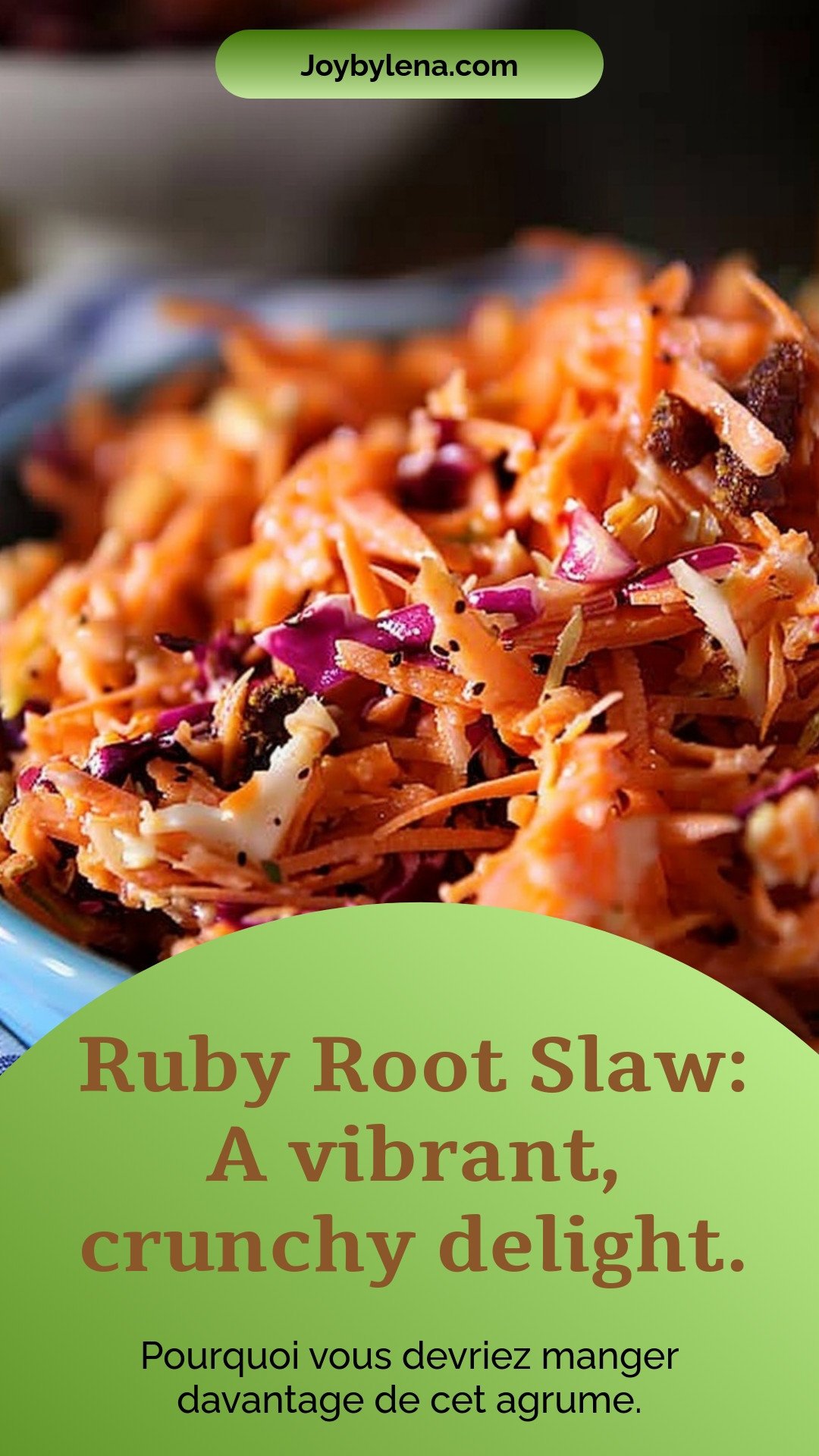 Ruby Root Slaw: A vibrant, crunchy delight.