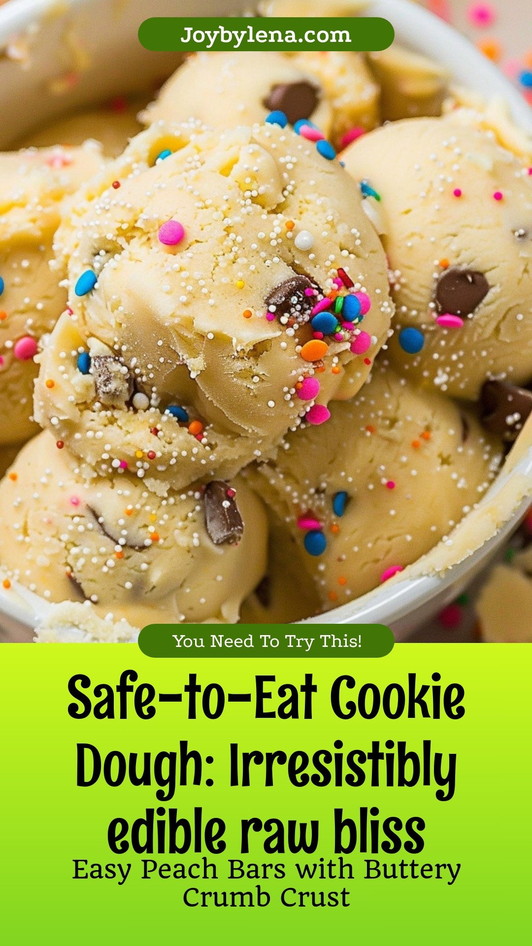 Safe-to-Eat Cookie Dough: Irresistibly edible raw bliss