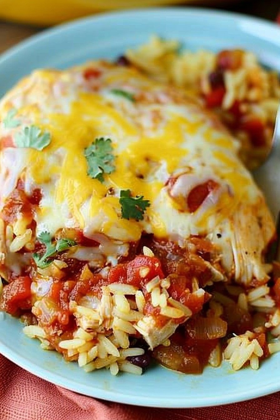 Salsa Chicken Skillet Bake: Cheesy, Spicy, Savory Perfection