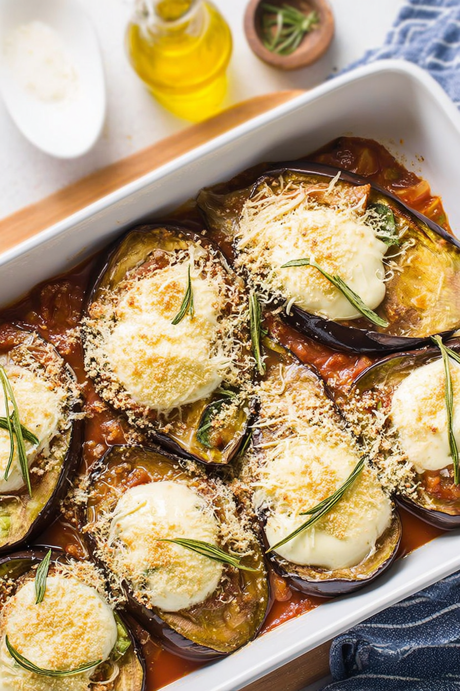 Savory Baked Aubergine: Irresistibly juicy and tender