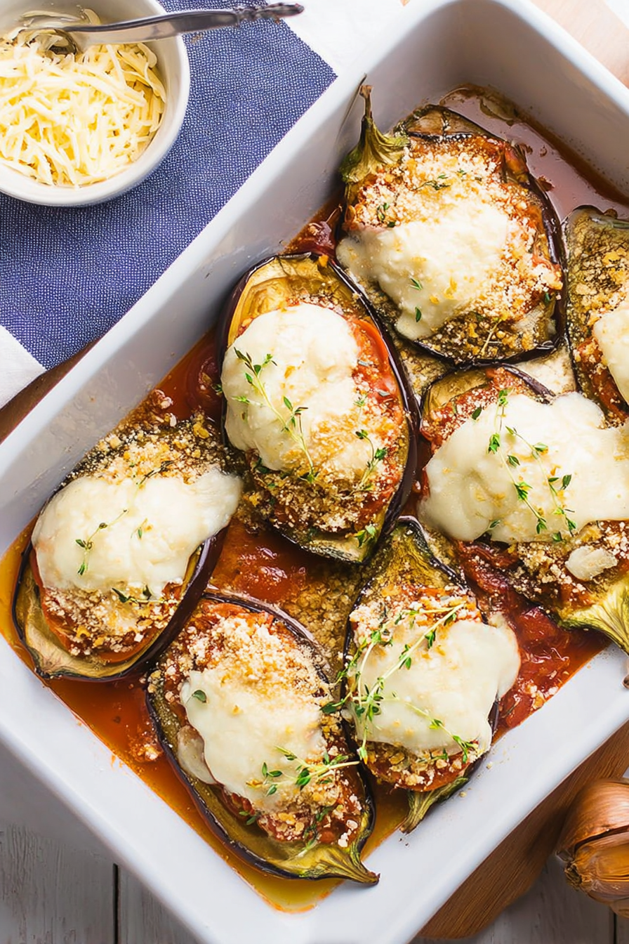 Savory Baked Aubergine: Irresistibly juicy and tender