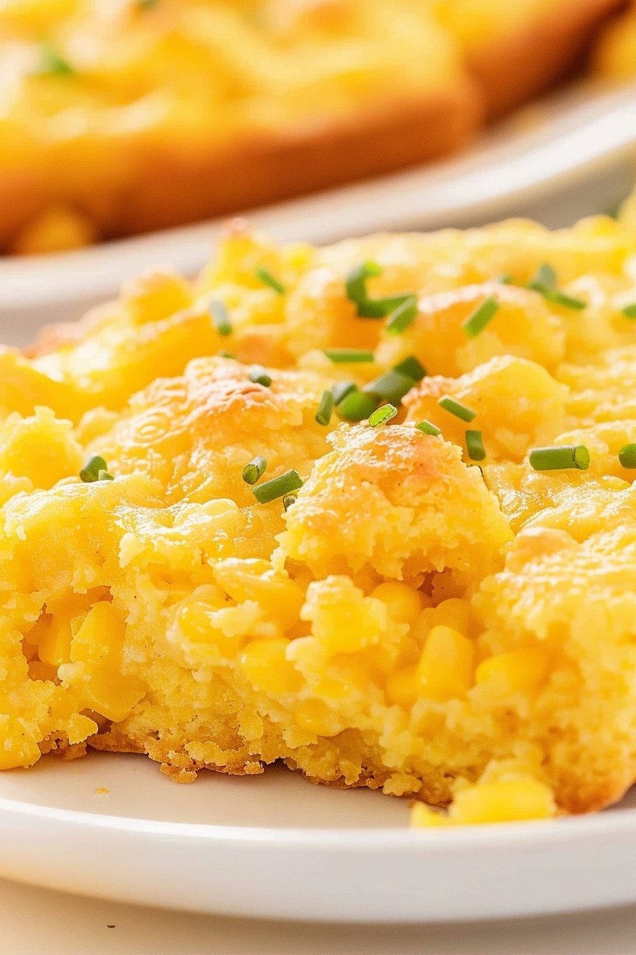 Savory Baked Cornbread: Golden-crusted, buttery delight.