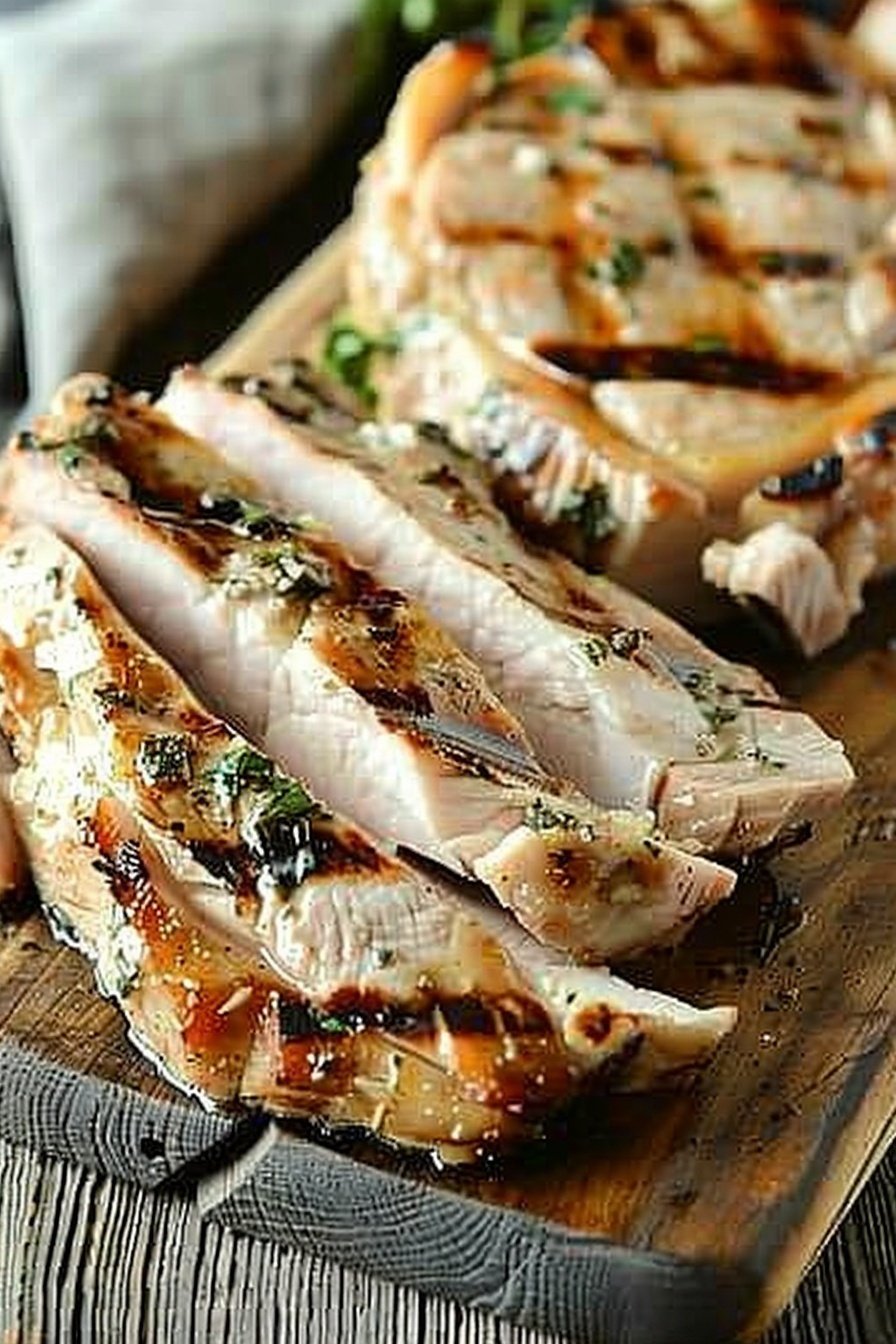 Savory Brined Pork: Juicy, salt-kissed perfection.