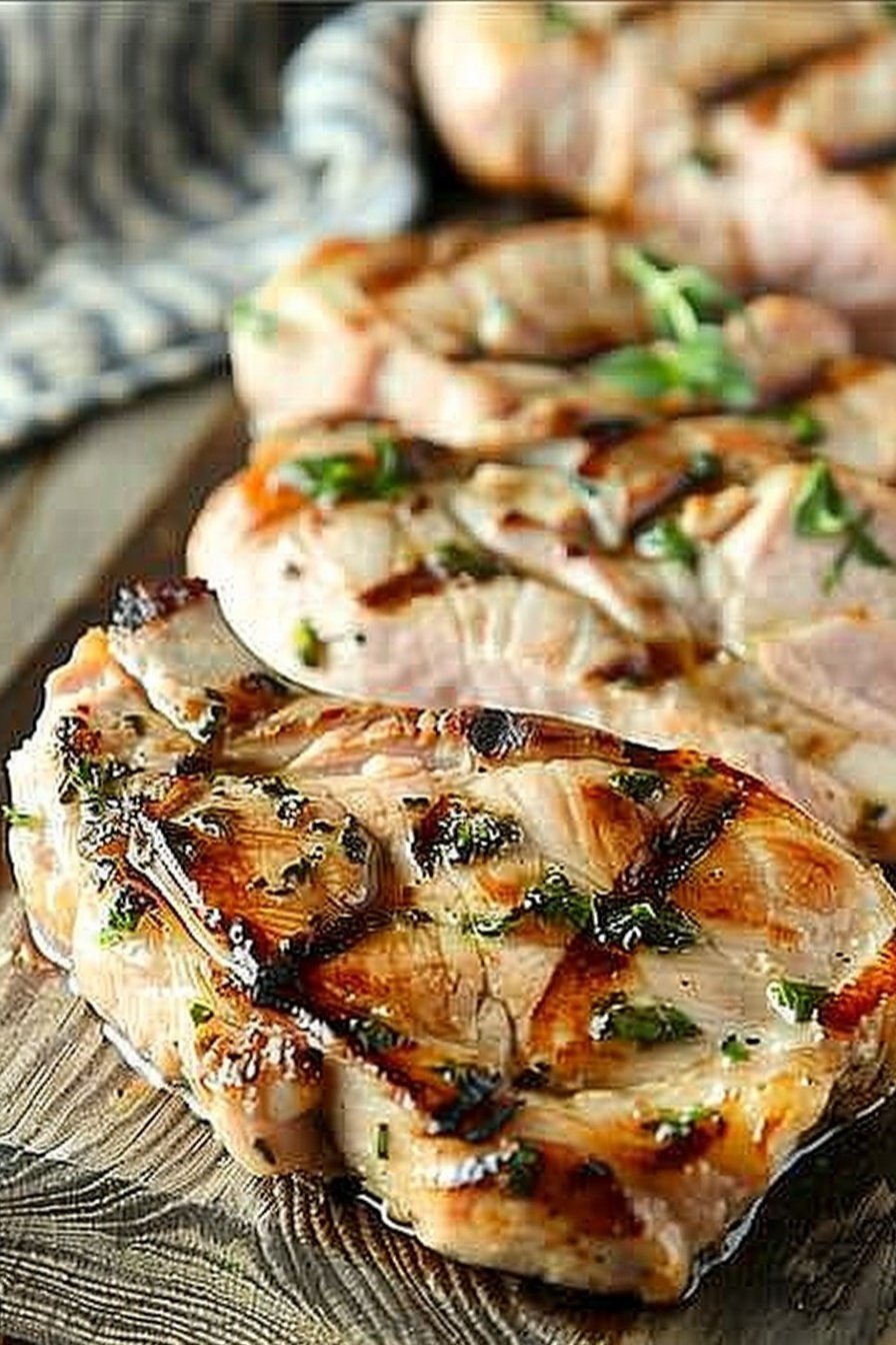 Savory Brined Pork: Juicy, salt-kissed perfection.