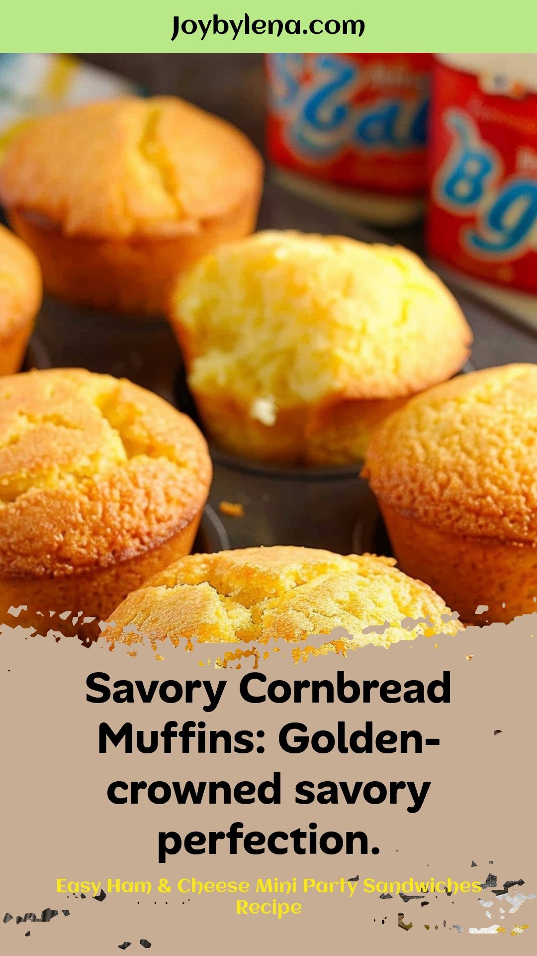 Savory Cornbread Muffins: Golden-crowned savory perfection.