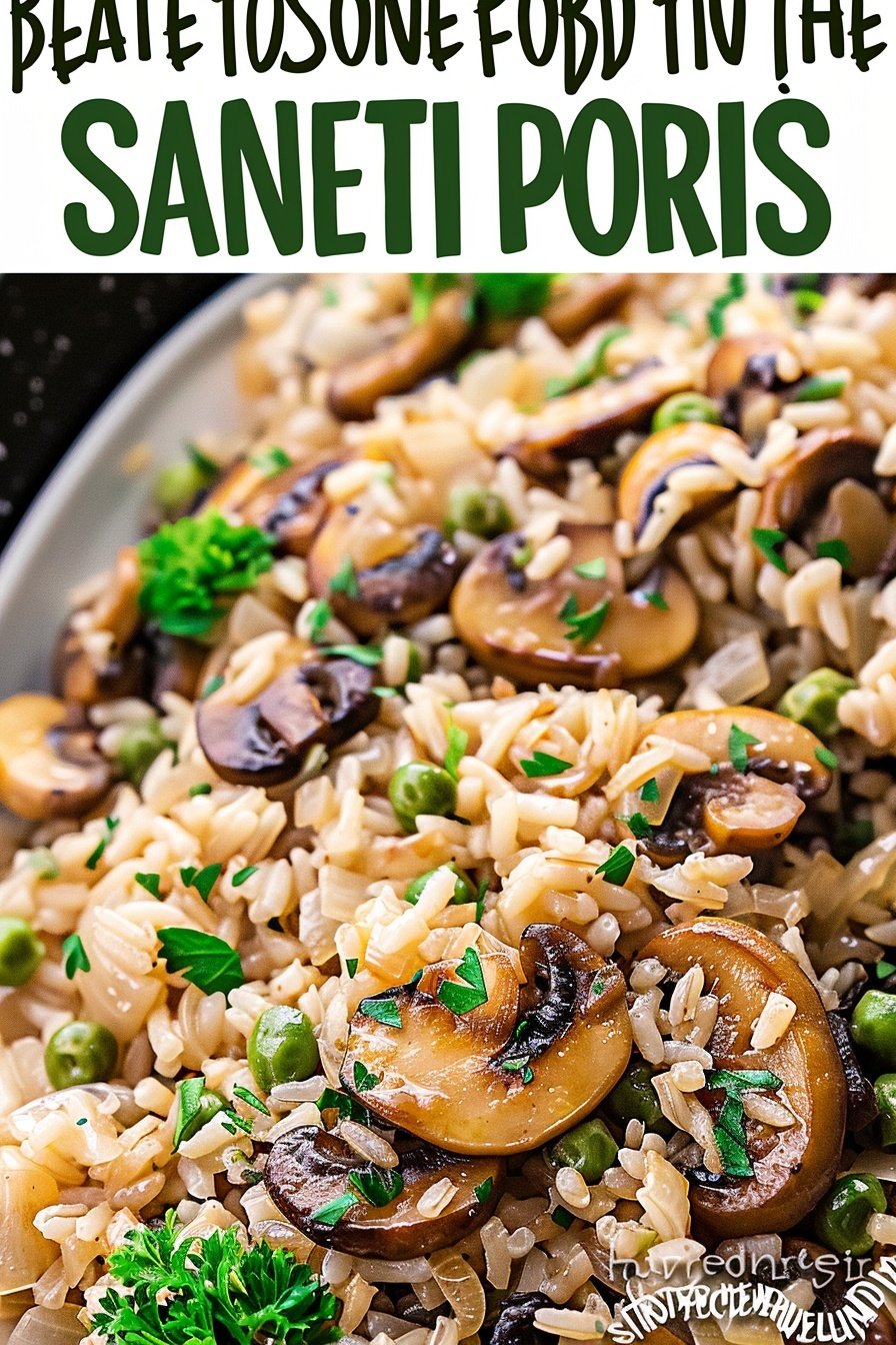 Savory Forest Pilaf: Aromatic woodland feast.