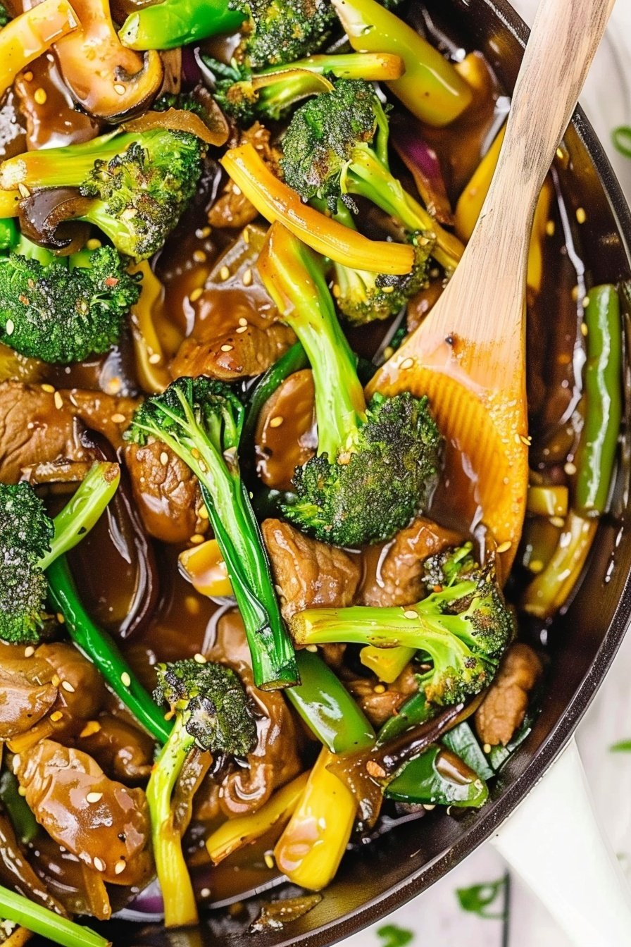 Savory Green Stir Fry: Garlicky greens, tender-crisp perfection.