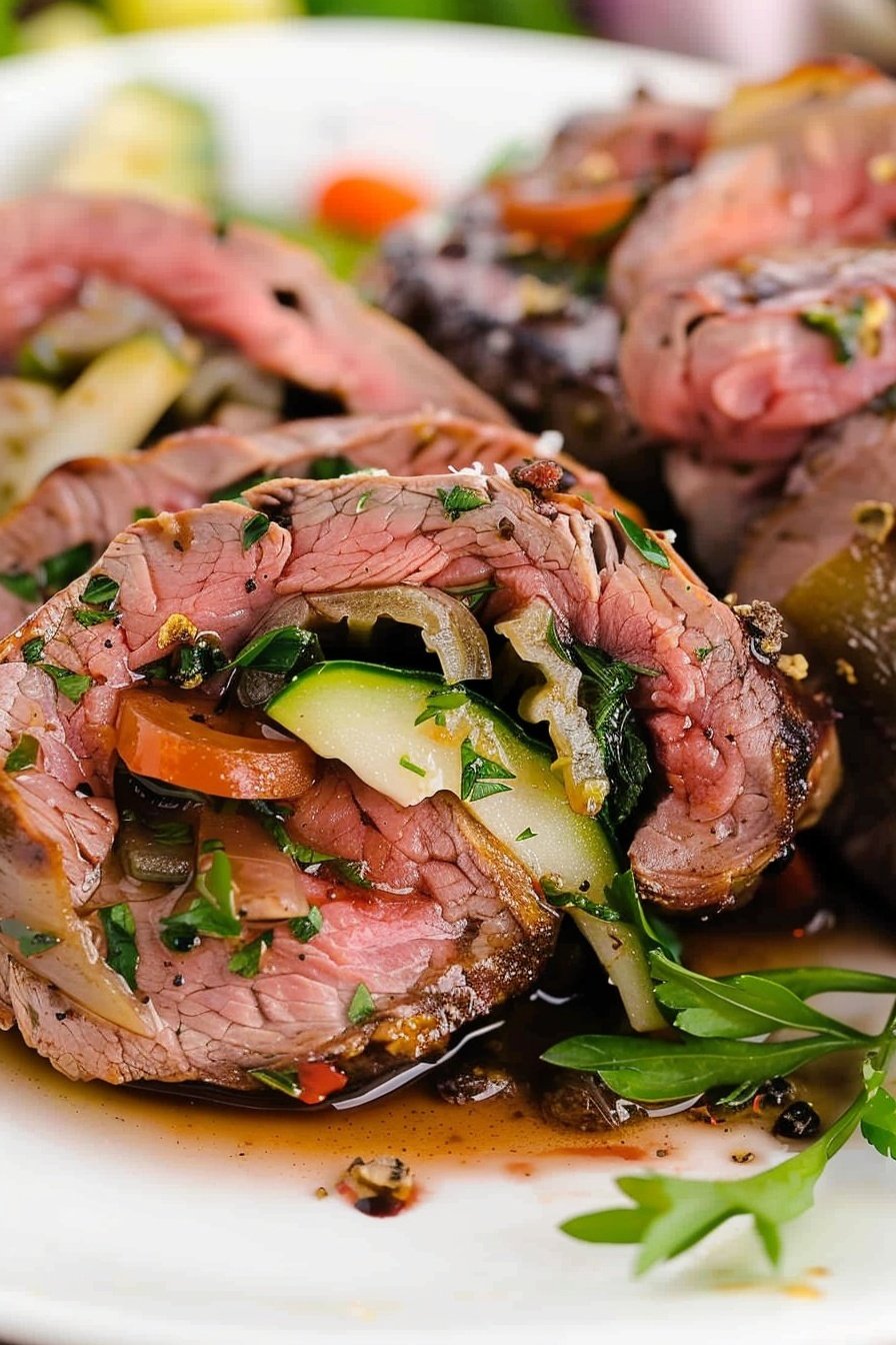 Savory Herb Steak Spirals: Herb-infused, juicy perfection.