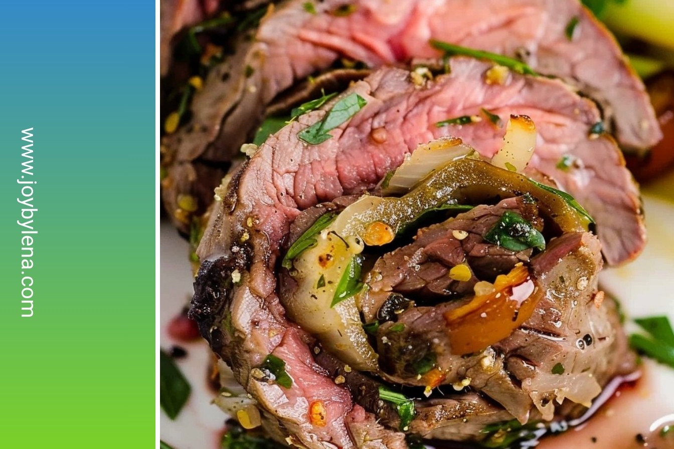 Savory Herb Steak Spirals: Herb-infused, juicy perfection.: