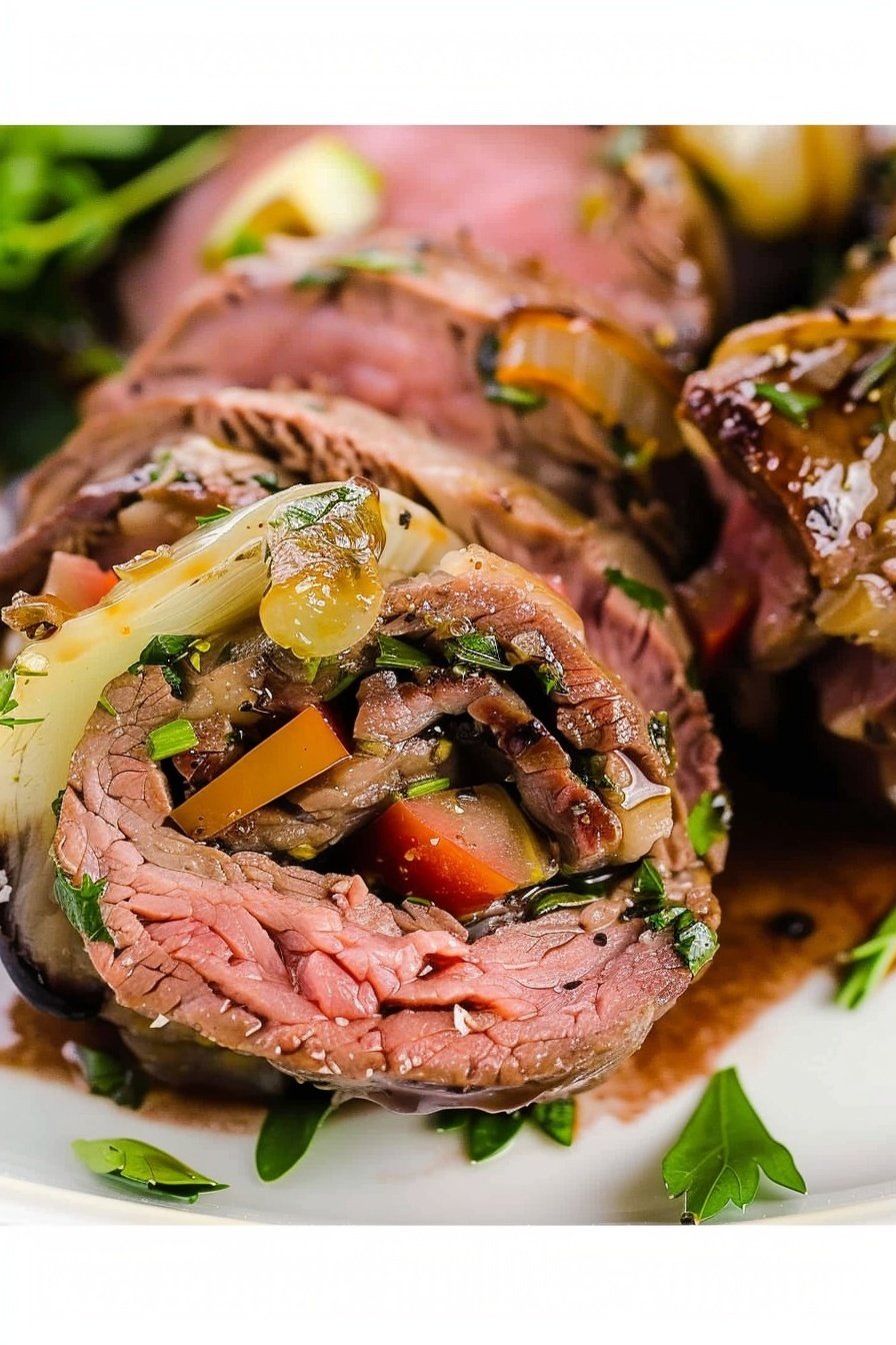 Savory Herb Steak Spirals: Herb-infused, juicy perfection.