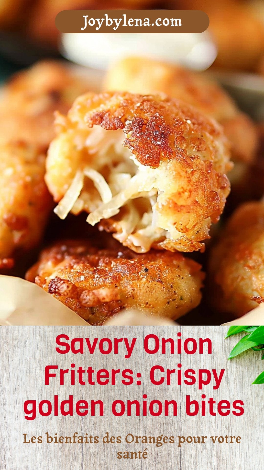 Savory Onion Fritters: Crispy golden onion bites