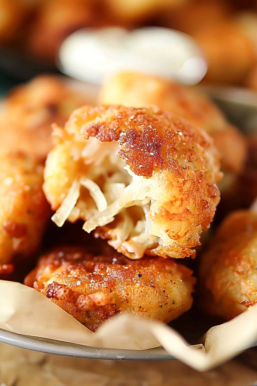 Savory Onion Fritters: Crispy golden onion bites
