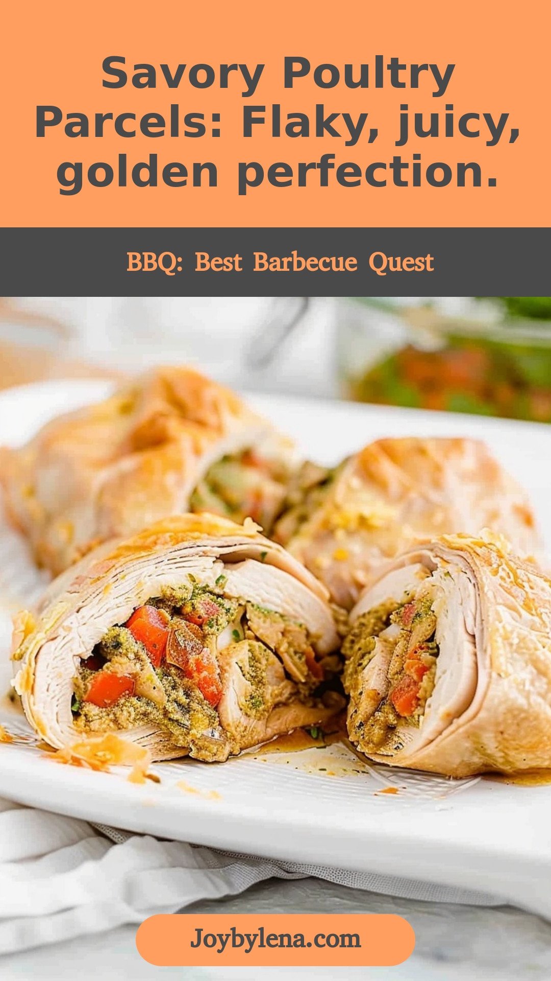 Savory Poultry Parcels: Flaky, juicy, golden perfection.