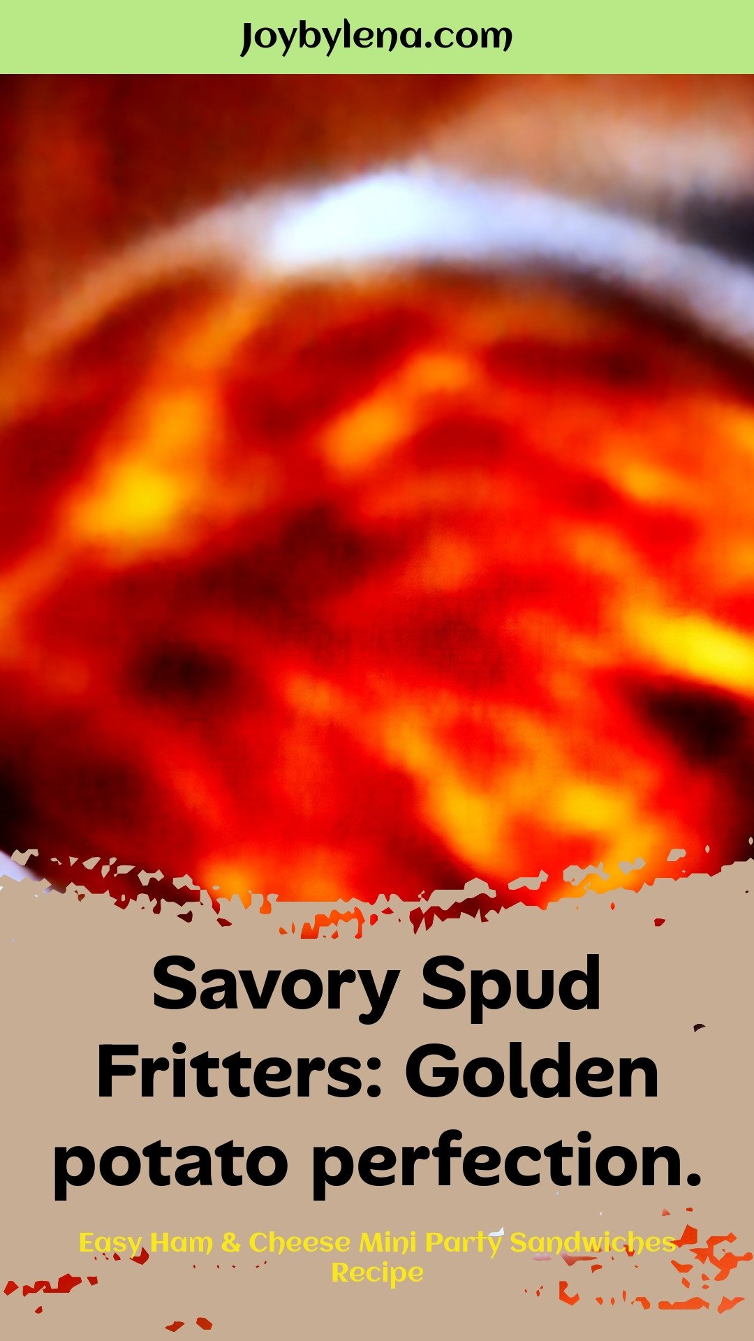 Savory Spud Fritters: Golden potato perfection.