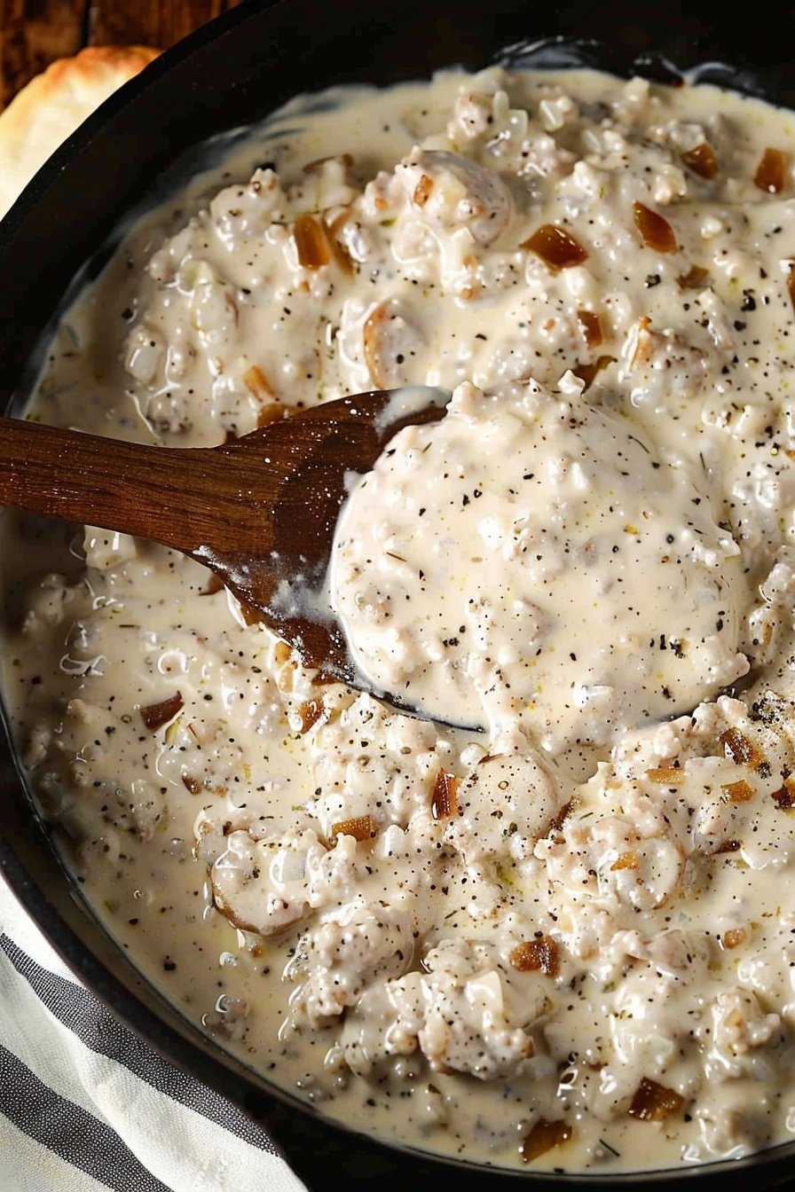 Simple Sausage Cream Sauce: Creamy, savory perfection.