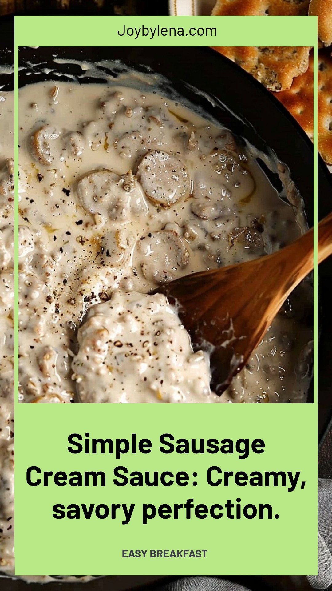 Simple Sausage Cream Sauce: Creamy, savory perfection.