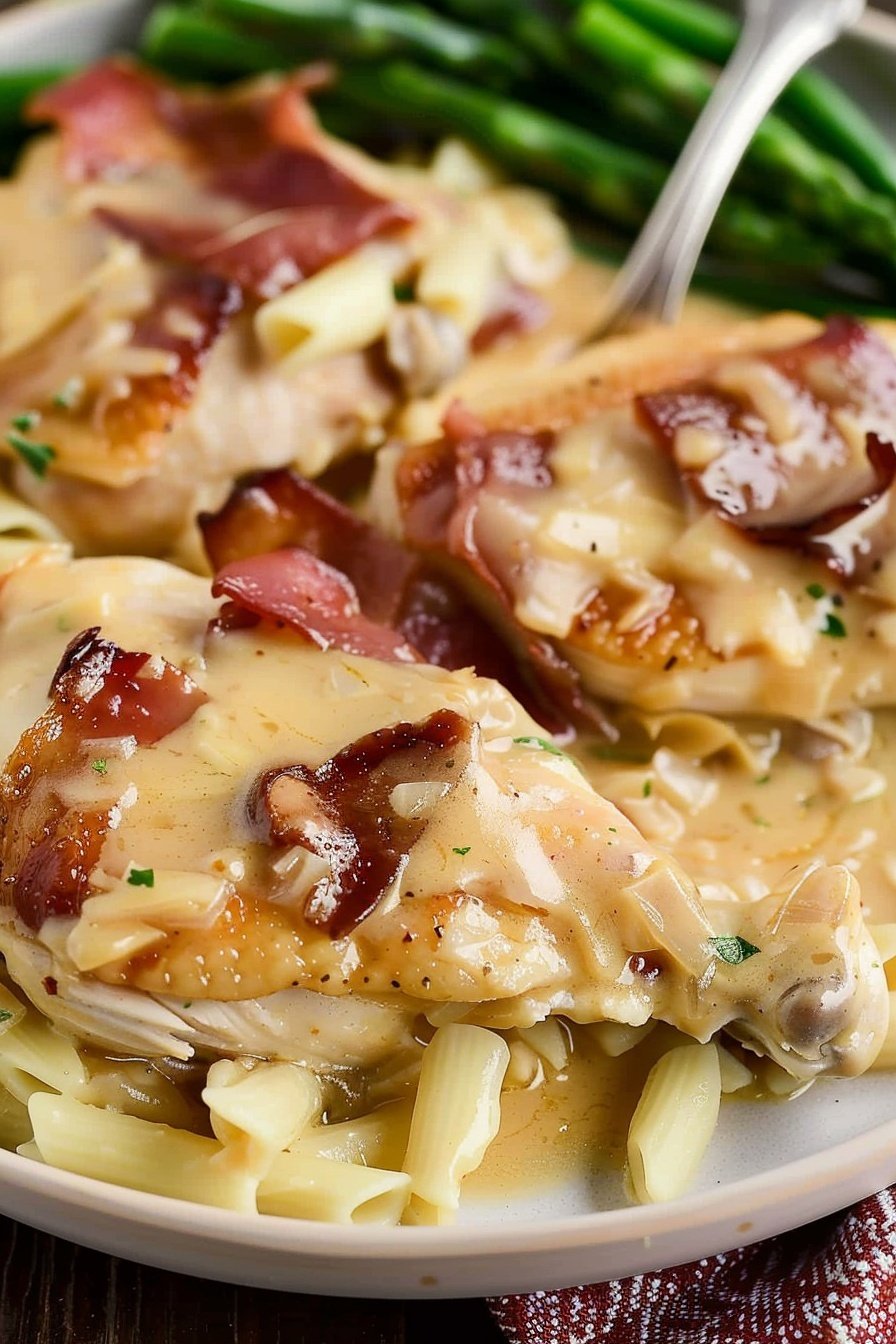 Simple Smothered Chicken: Tender, falling-off-the-bone.
