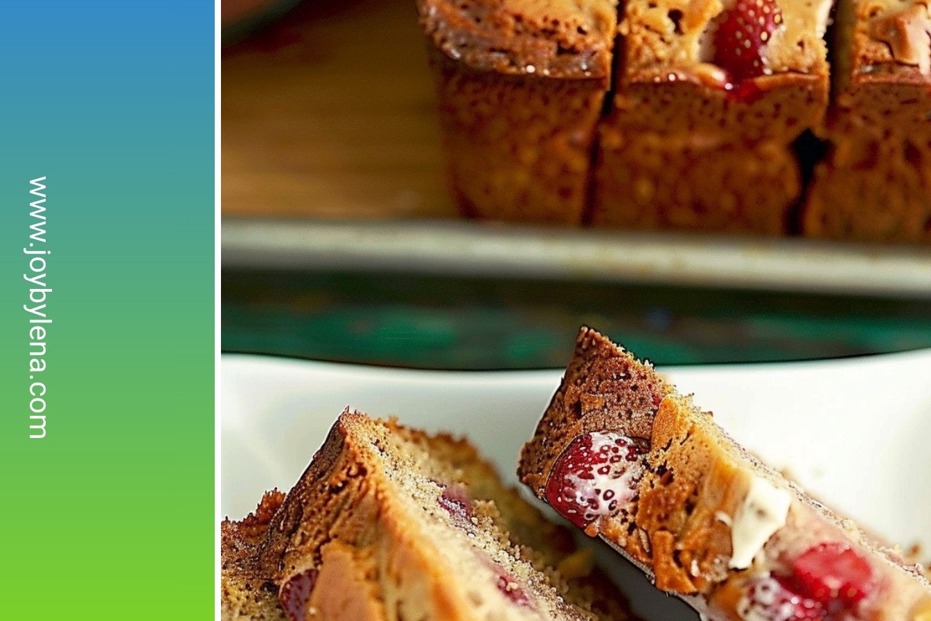 Simple Strawberry Loaf: Moist, berry-studded perfection.: